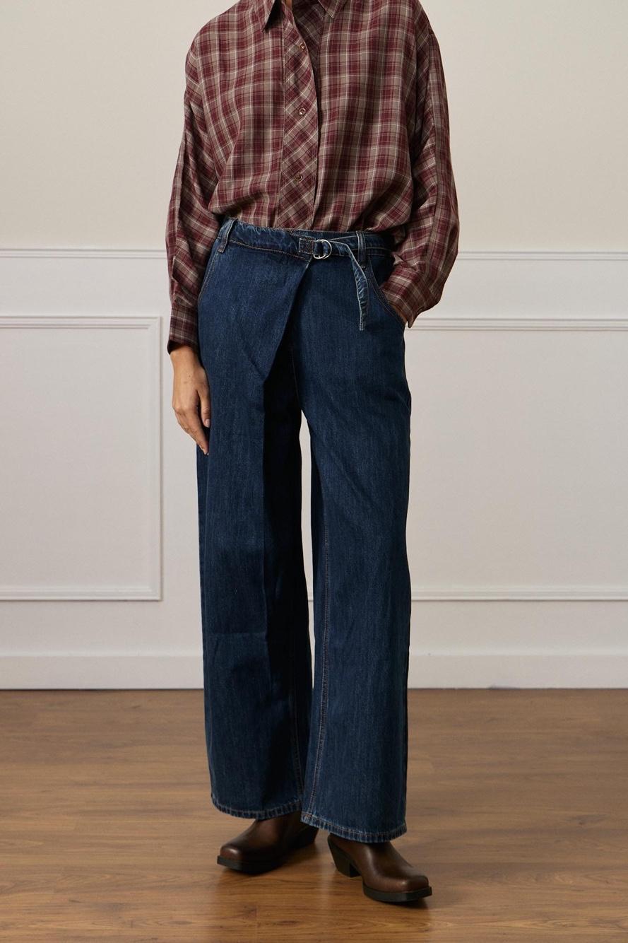 Wide‑Leg Trousers with Tie