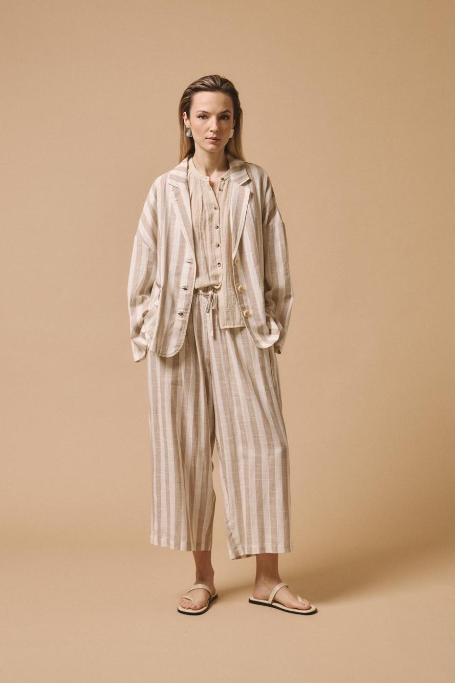 Boxy Striped Jacket
