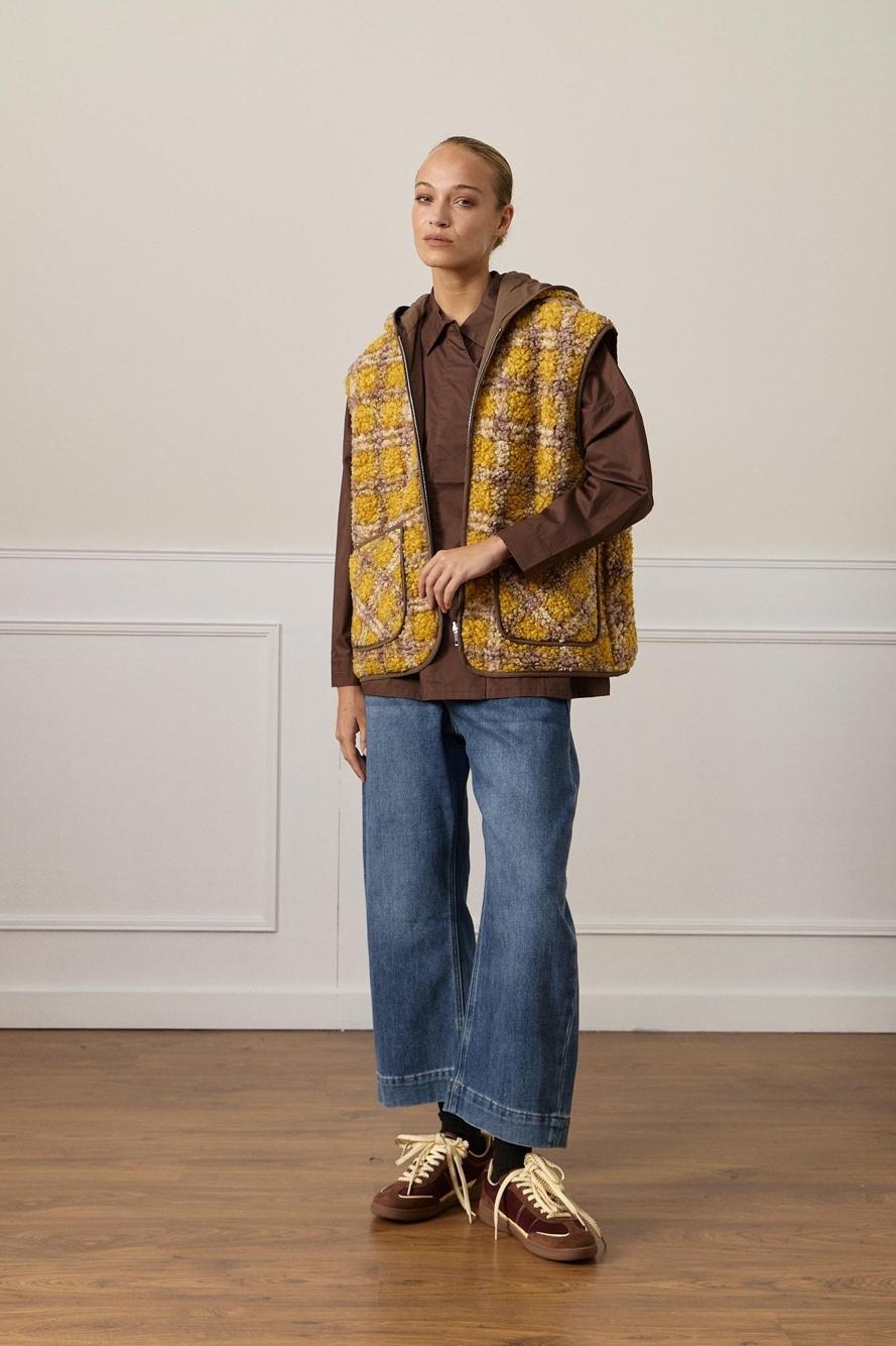 Teddy Hooded Vest