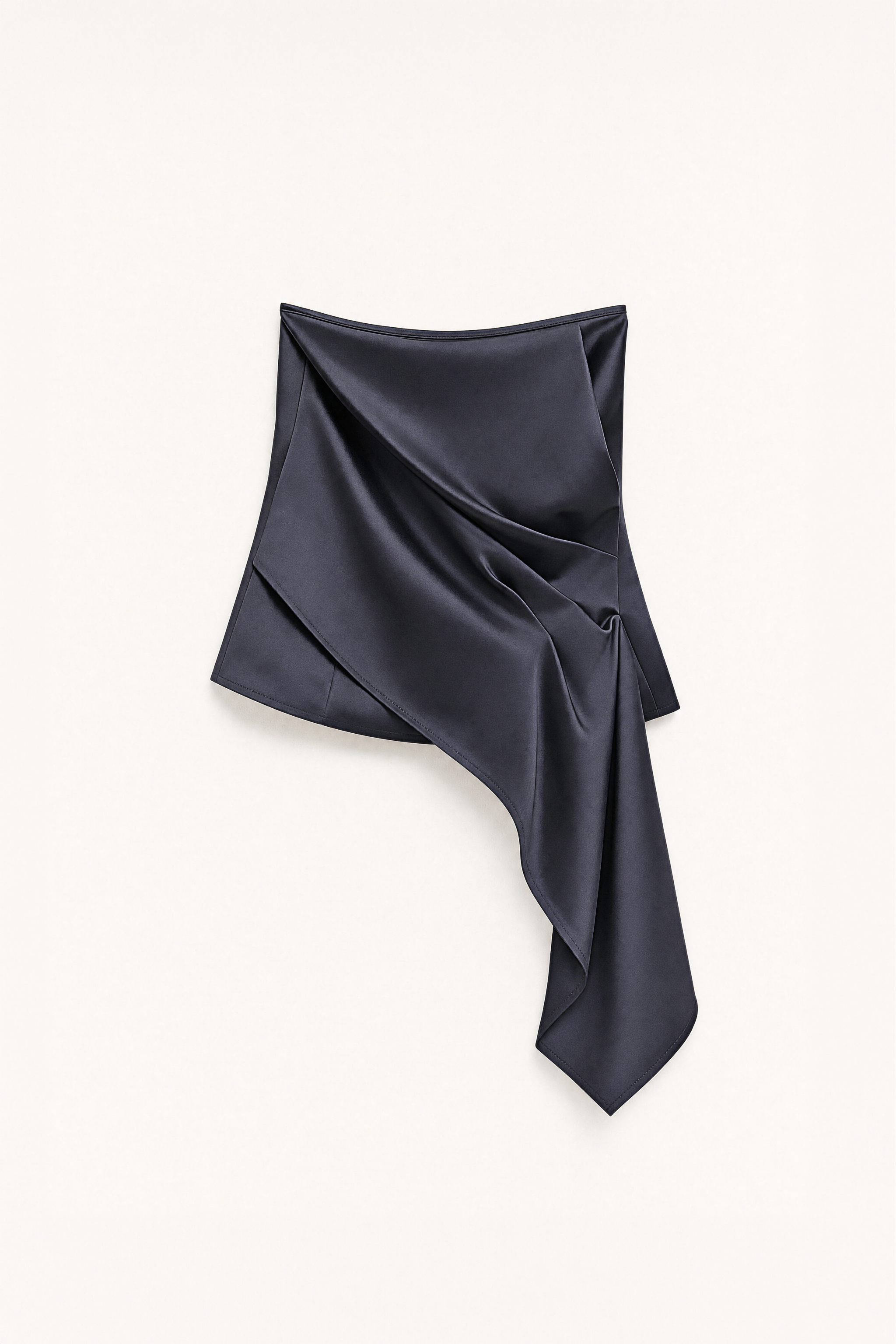 Satin Strapless Top