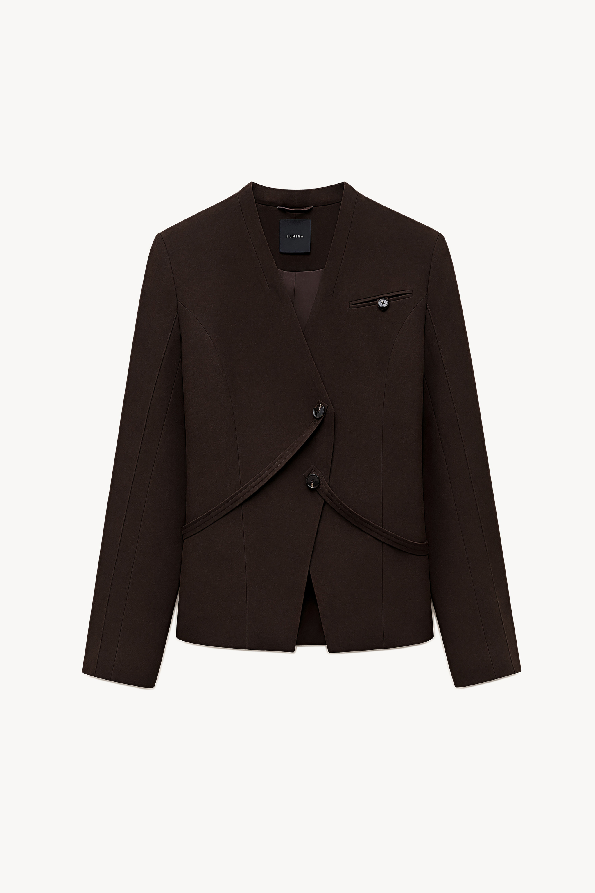 Tailored Jacket Without Lapels