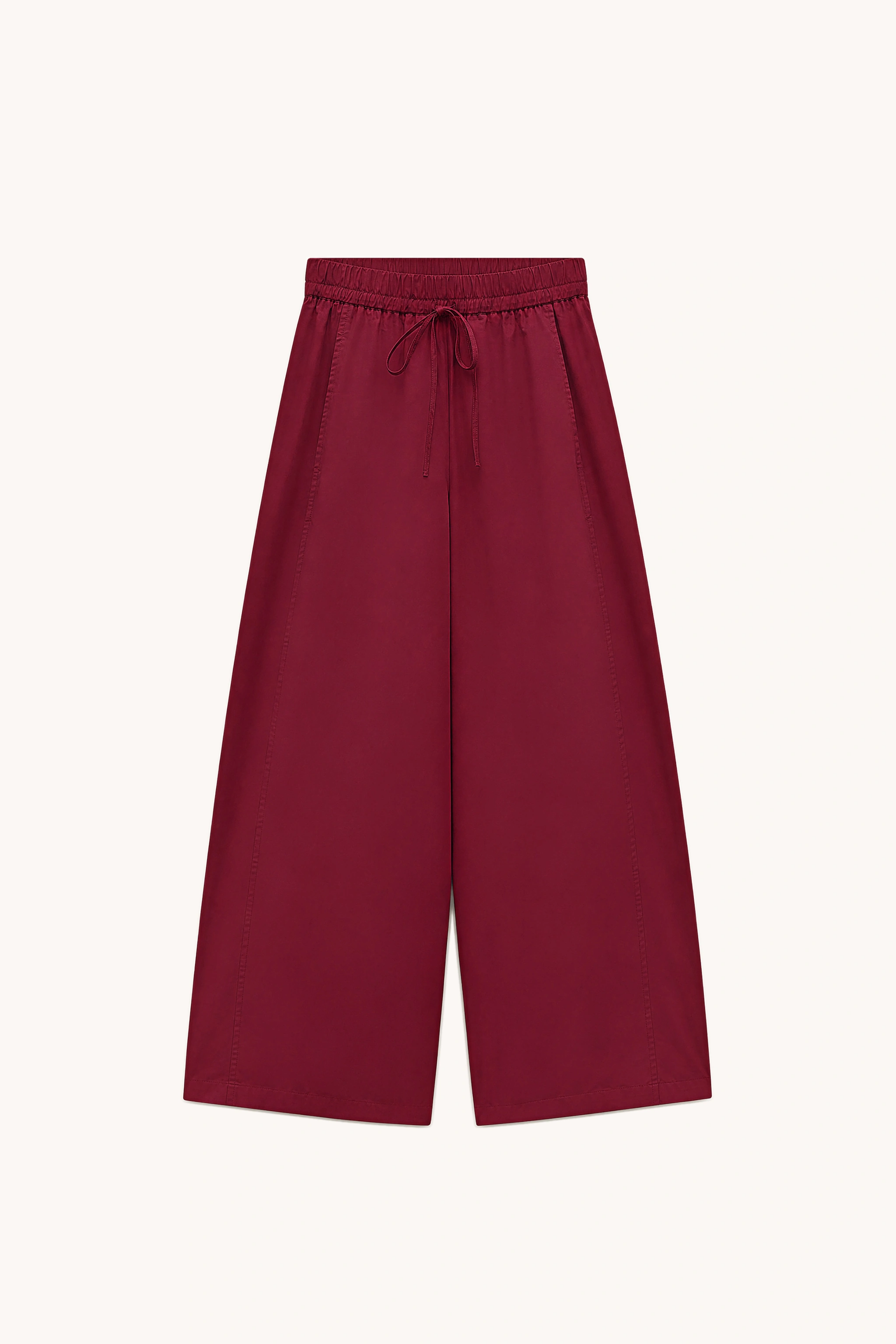 Wide‑Leg Drawstring Trousers