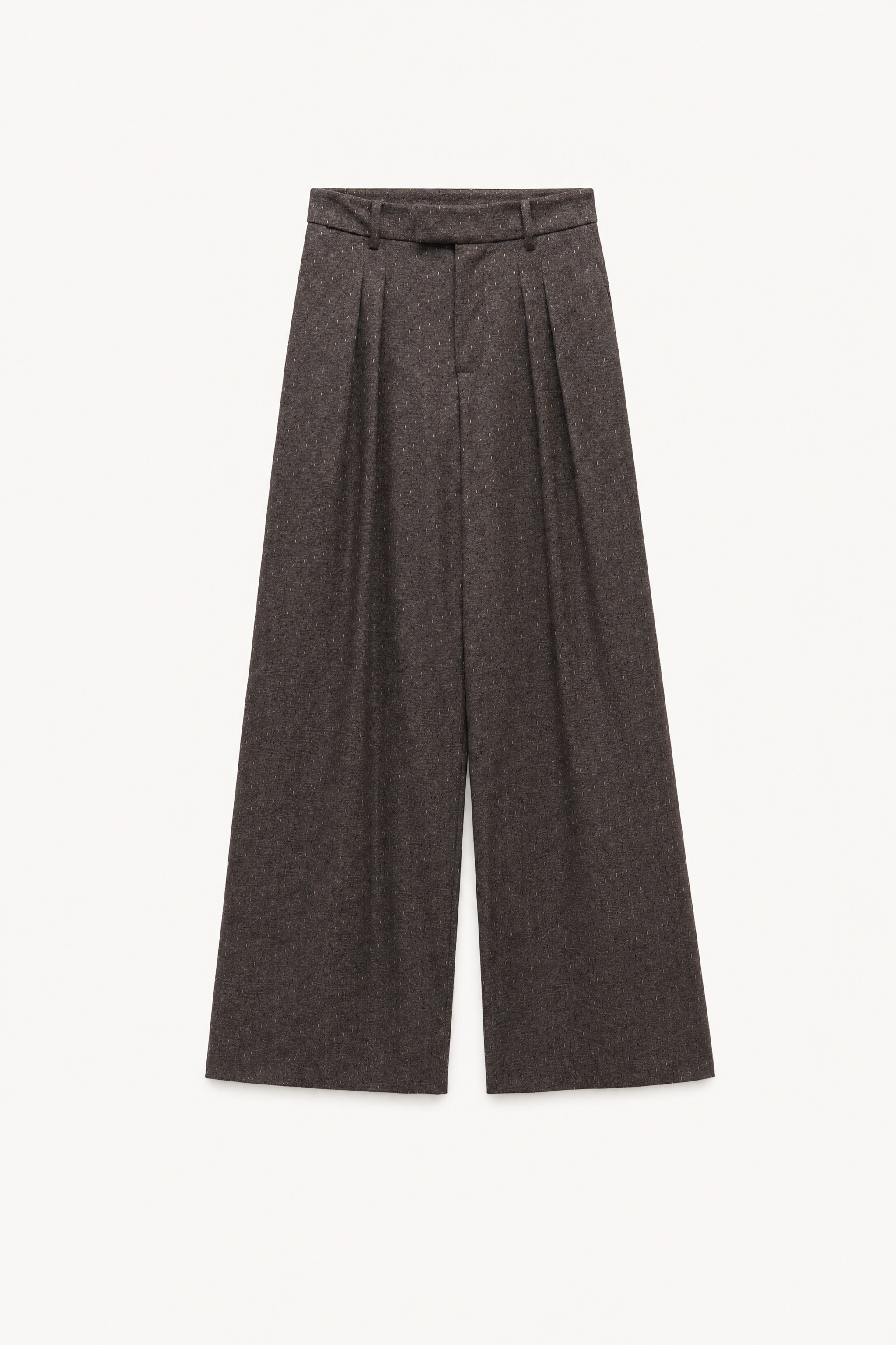Wide Pleated Trousers