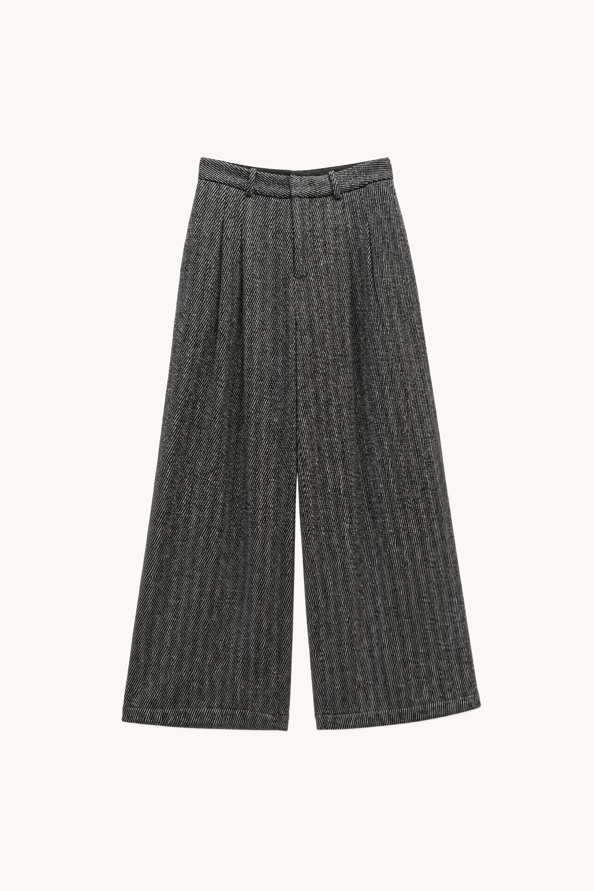 Wide Pleated Trousers
