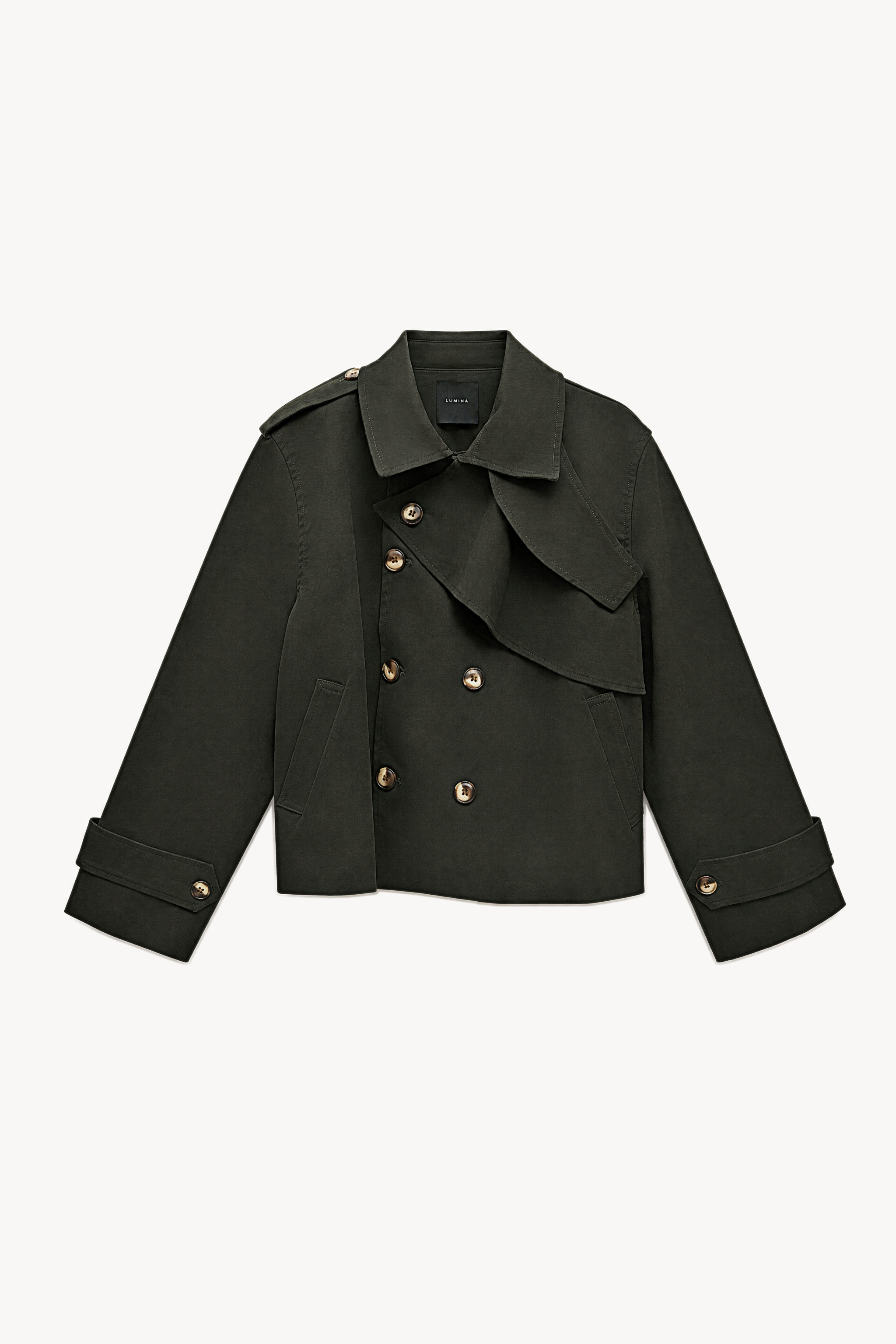 Cropped Double‑Breasted Jacket