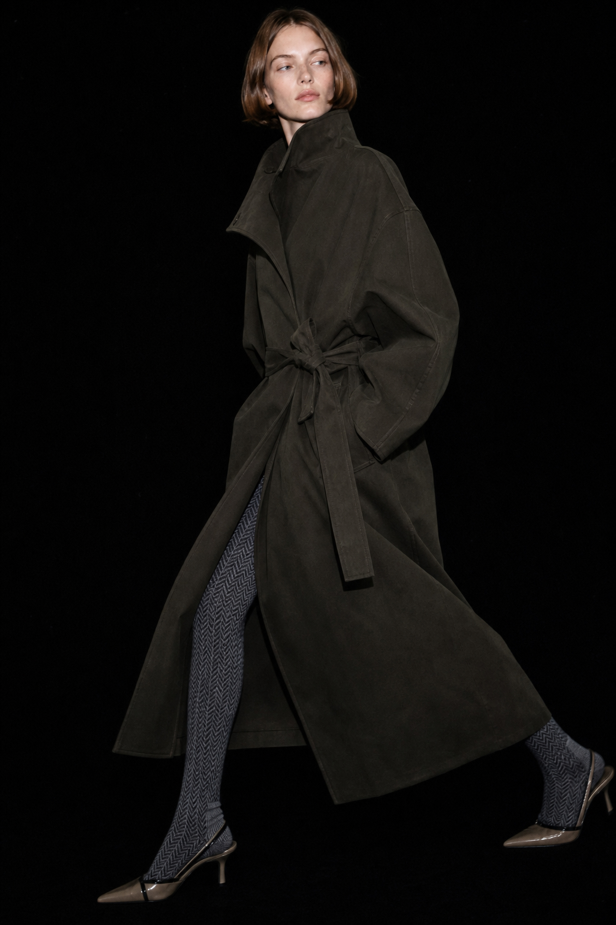 Oversize Maxi Coat with Belt