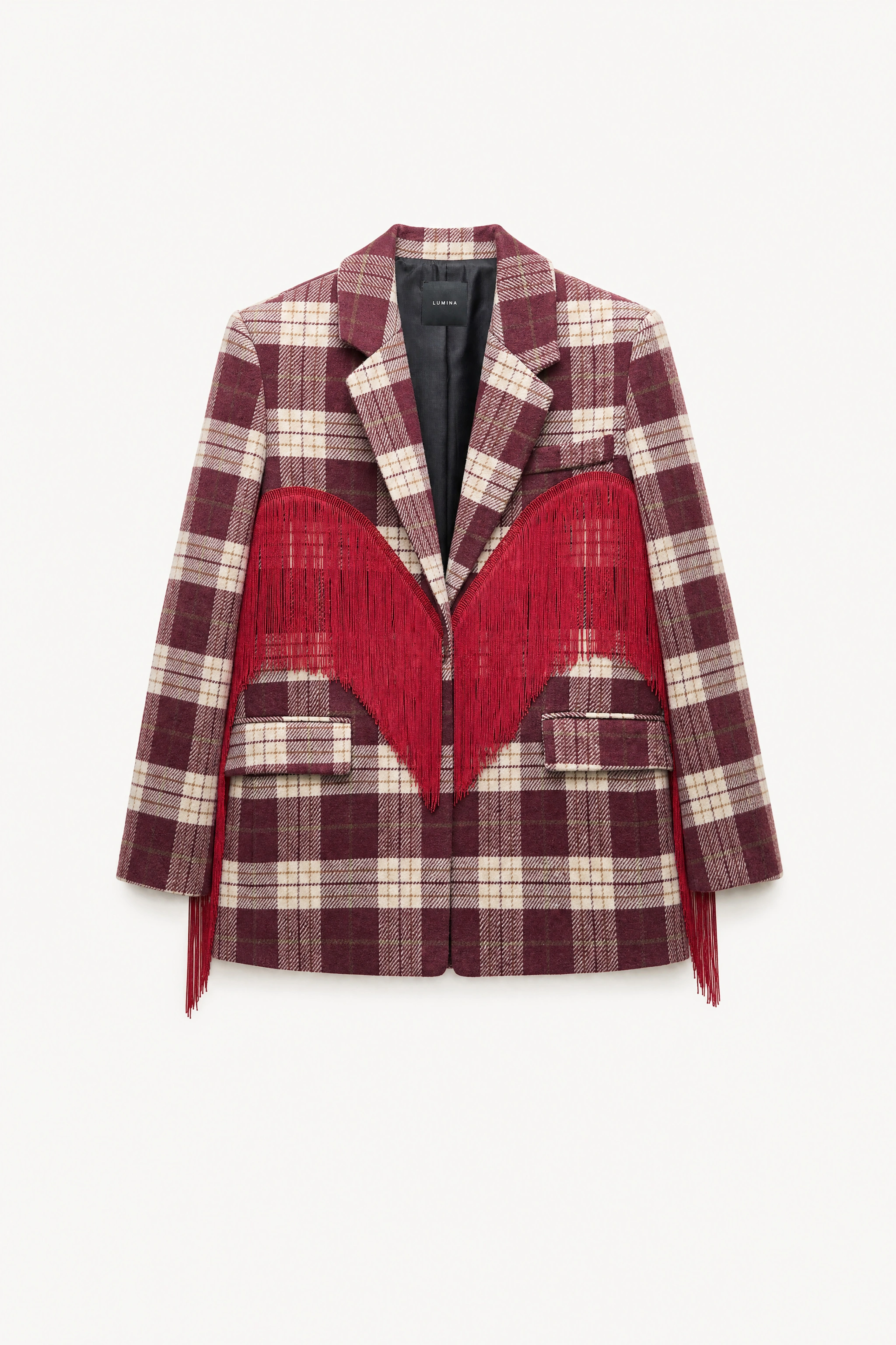 Tailored Blazer with Fringes