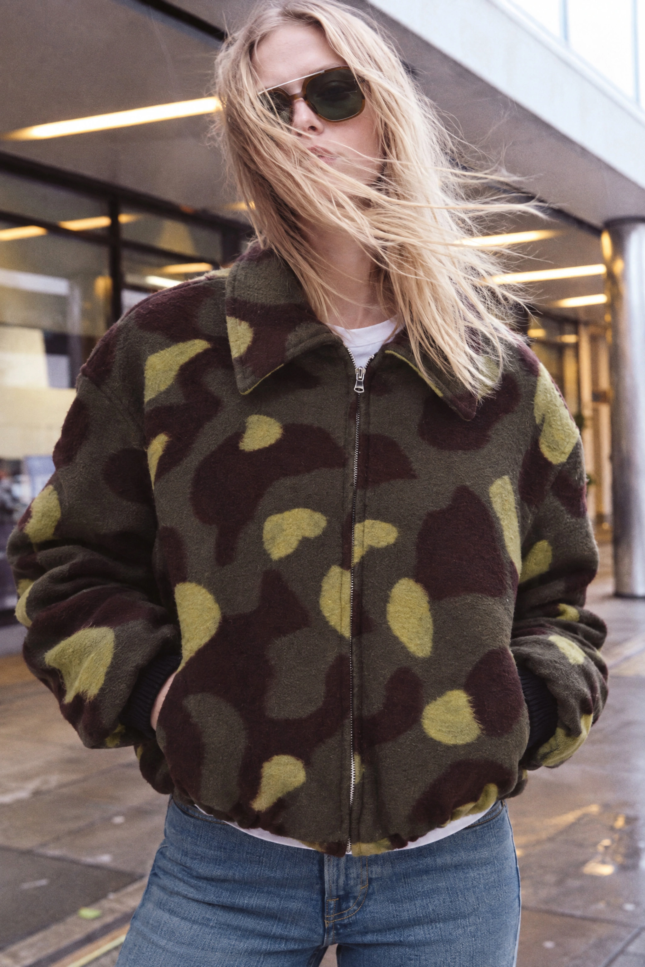 Camo Bomber Jacket