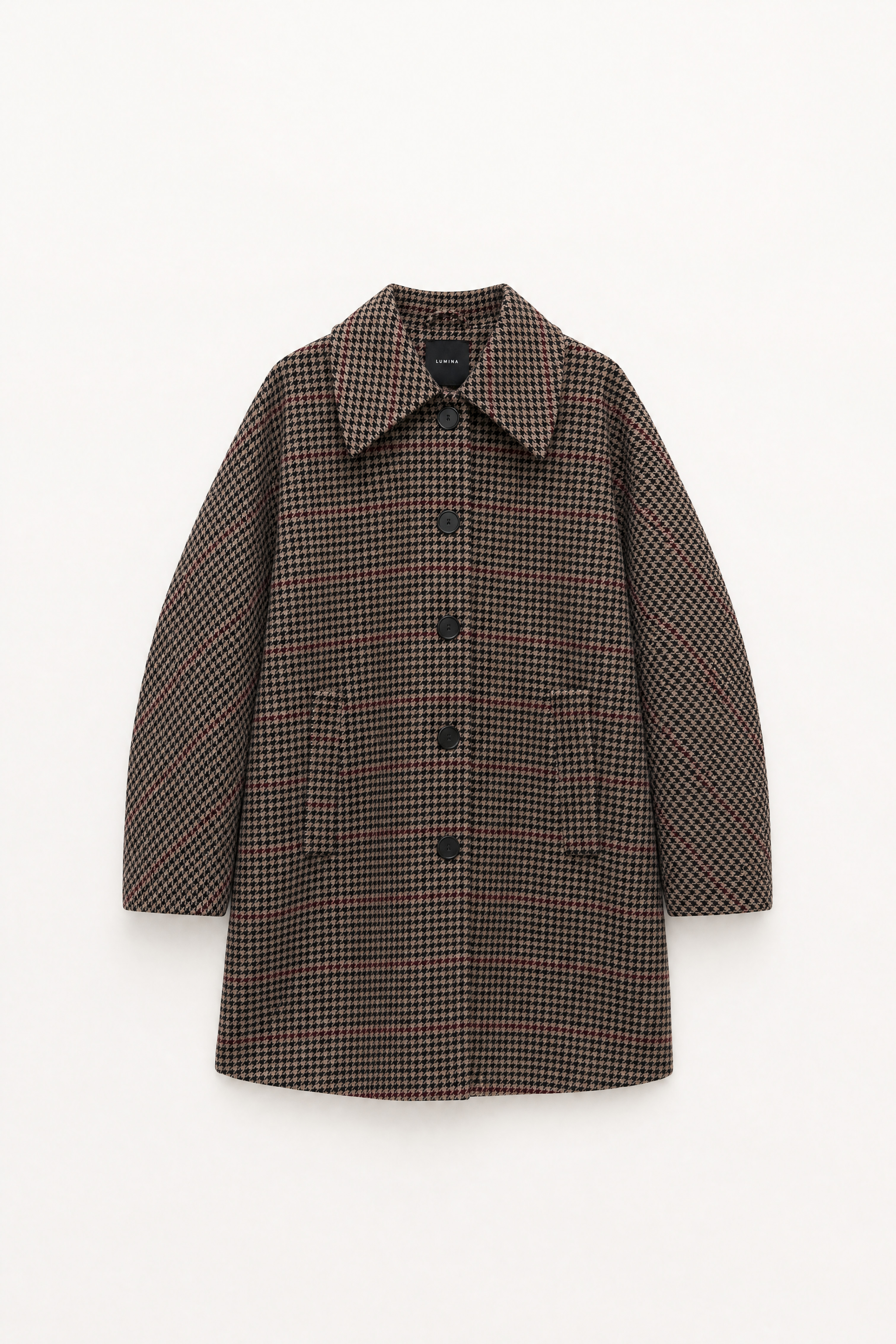 Long Structured Coat with Collar
