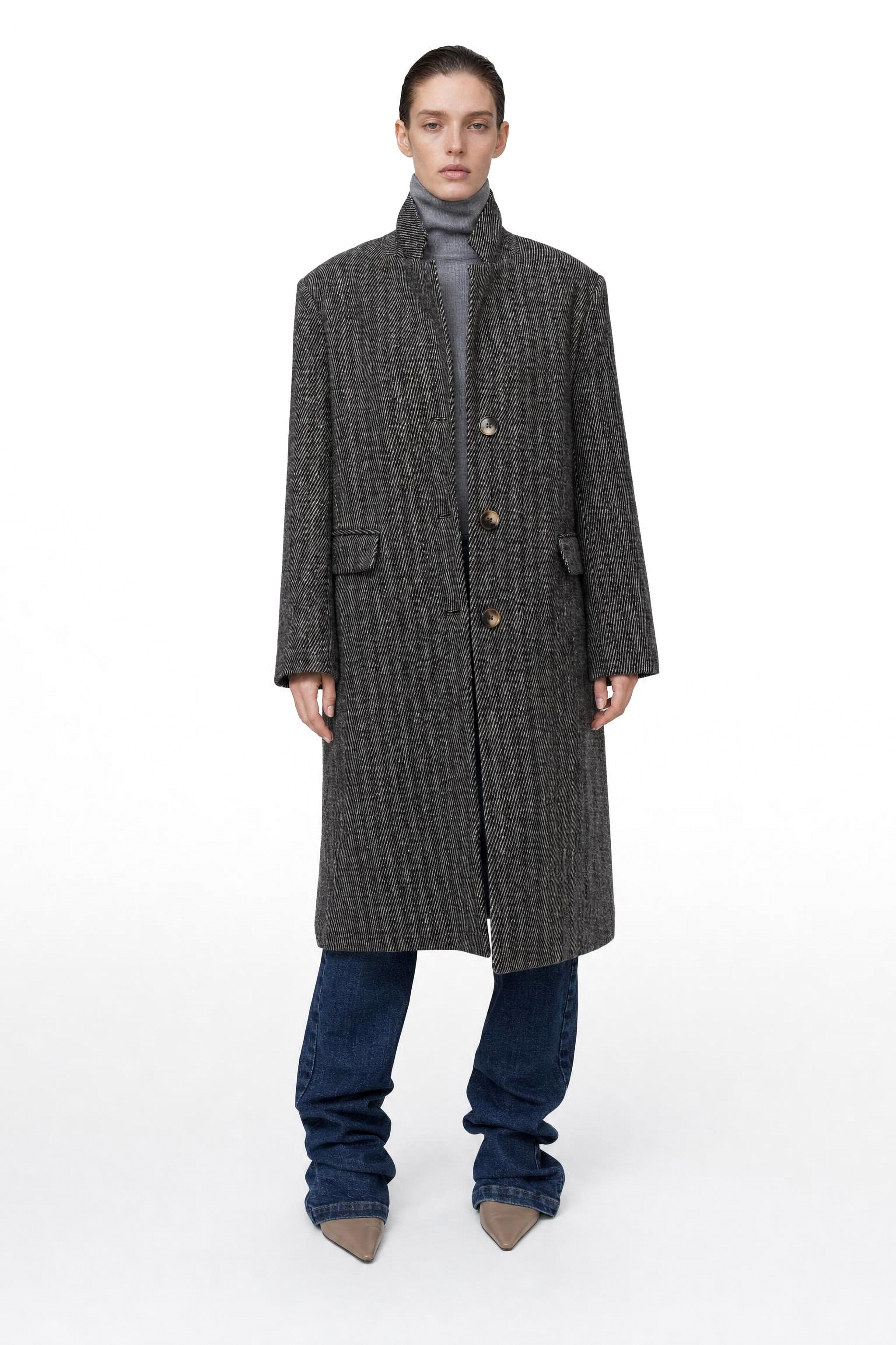 Maxi Coat with Lapels