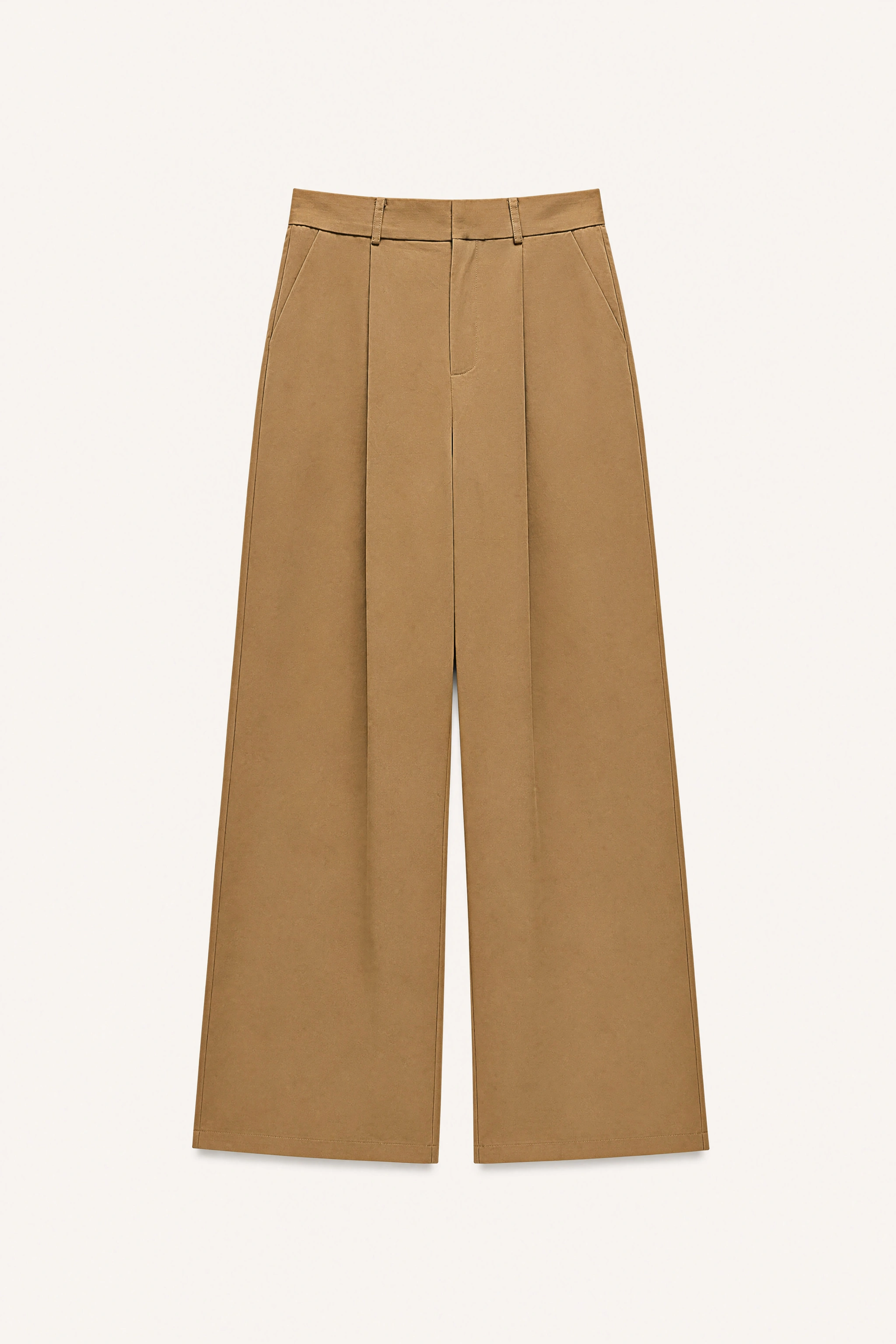 Straight Pleated Trousers