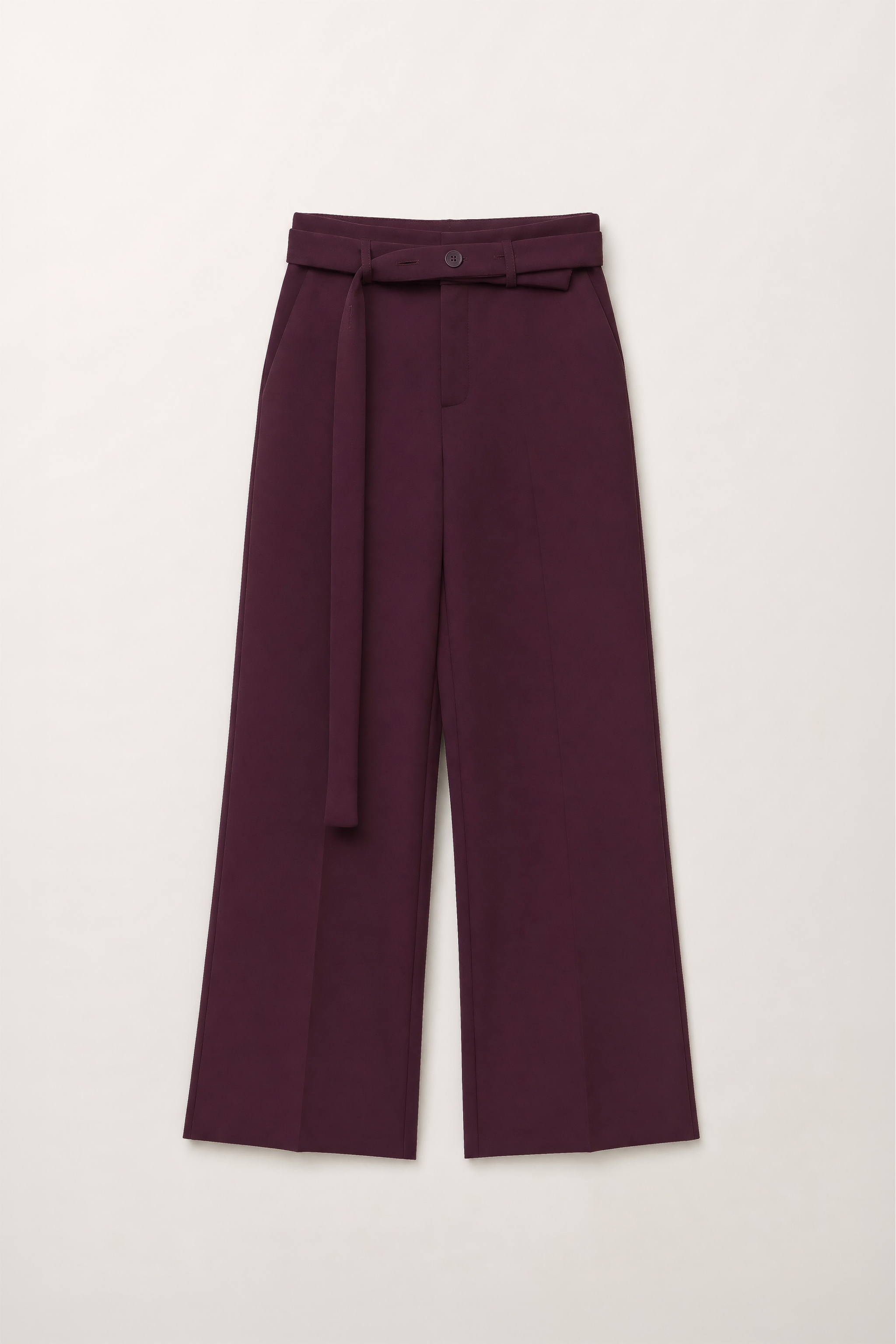 Wide-Leg Trousers with Belt