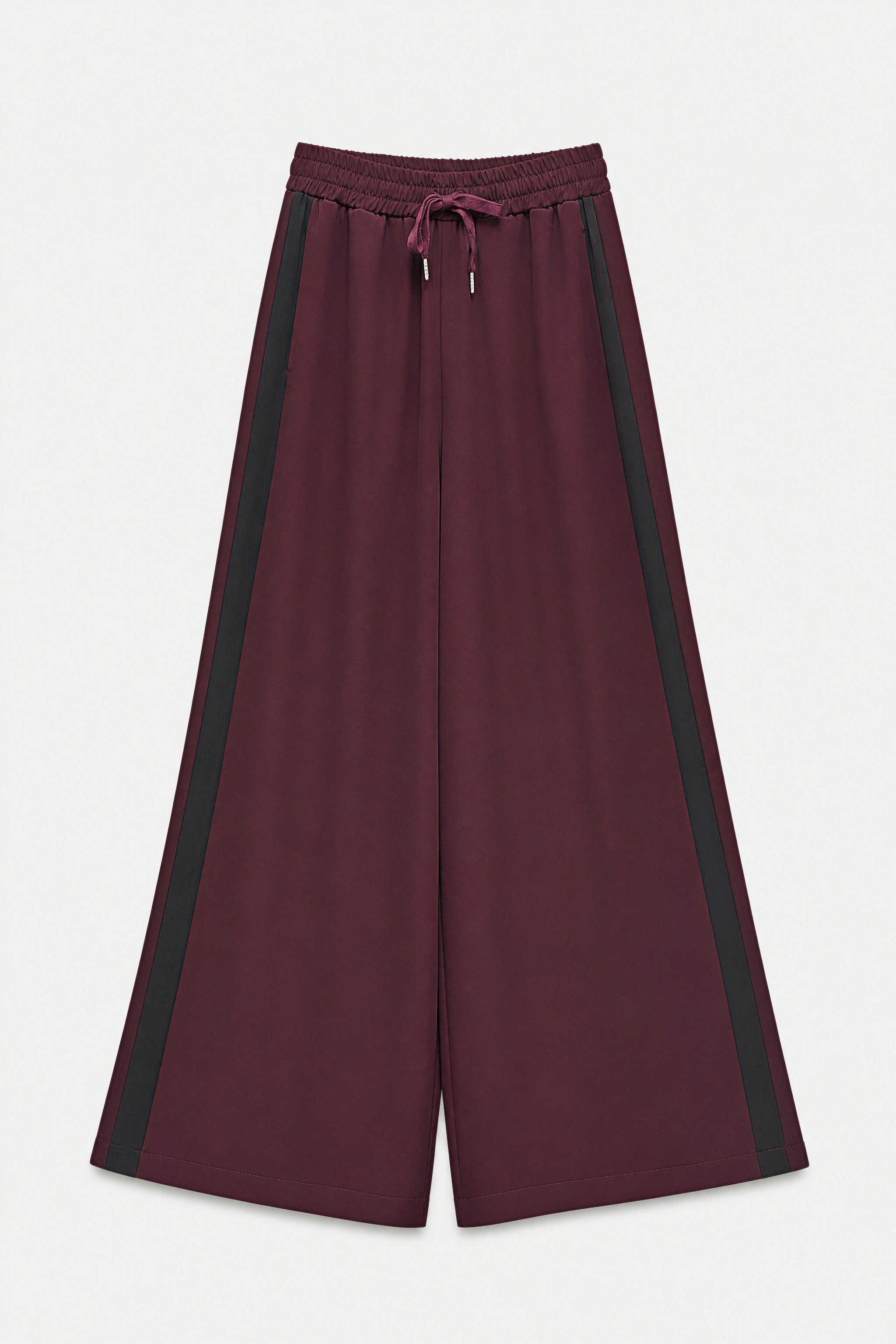 Wide-Leg Drawstring Trousers
