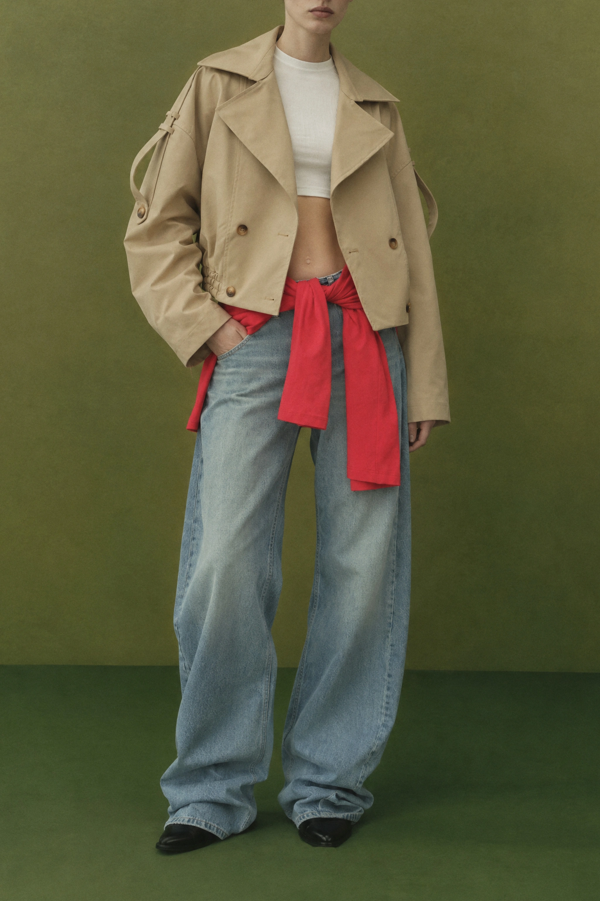 Short Coat with Lapels