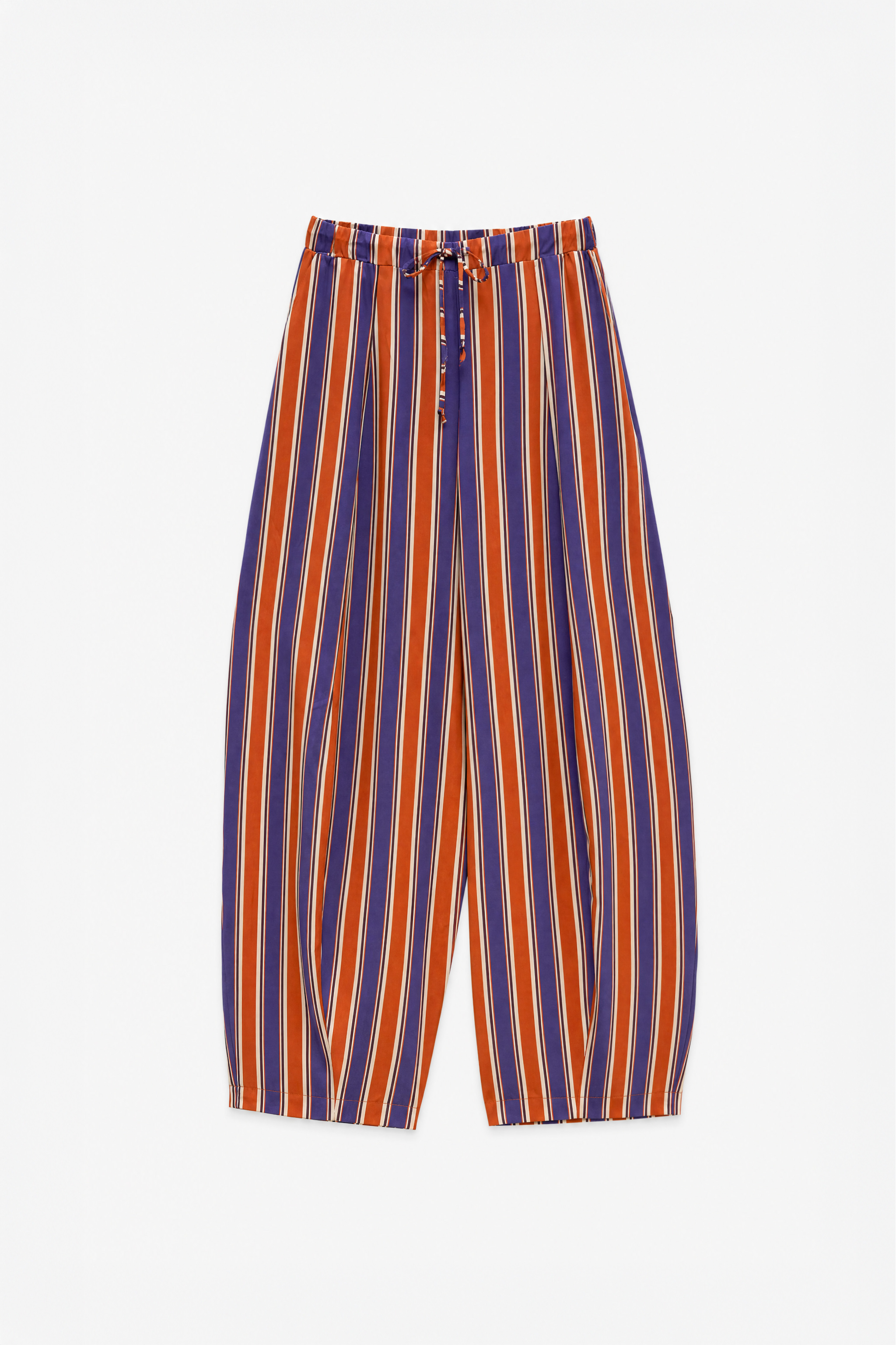 Wide Striped Trousers