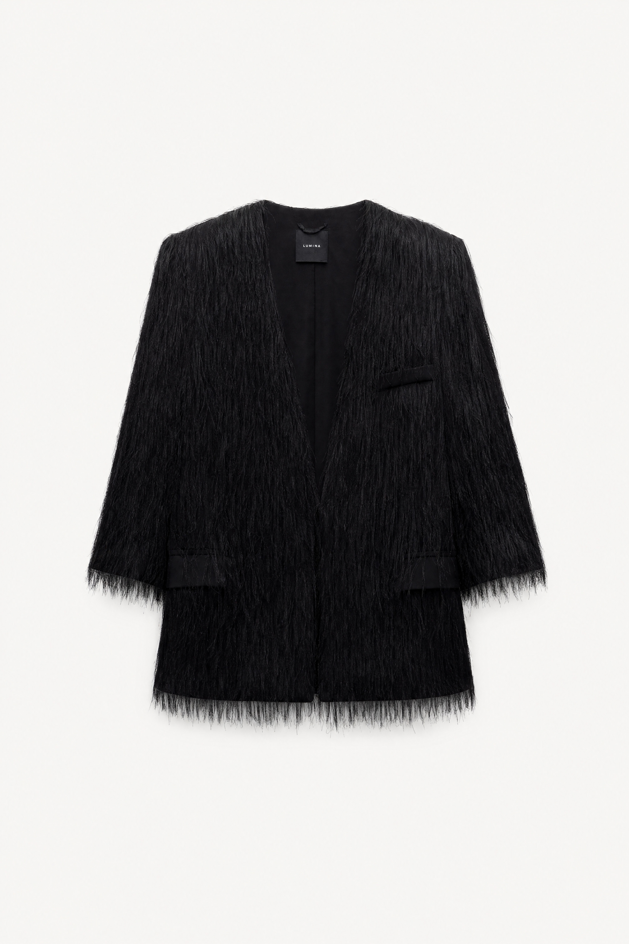 Elongated Fringe Jacket