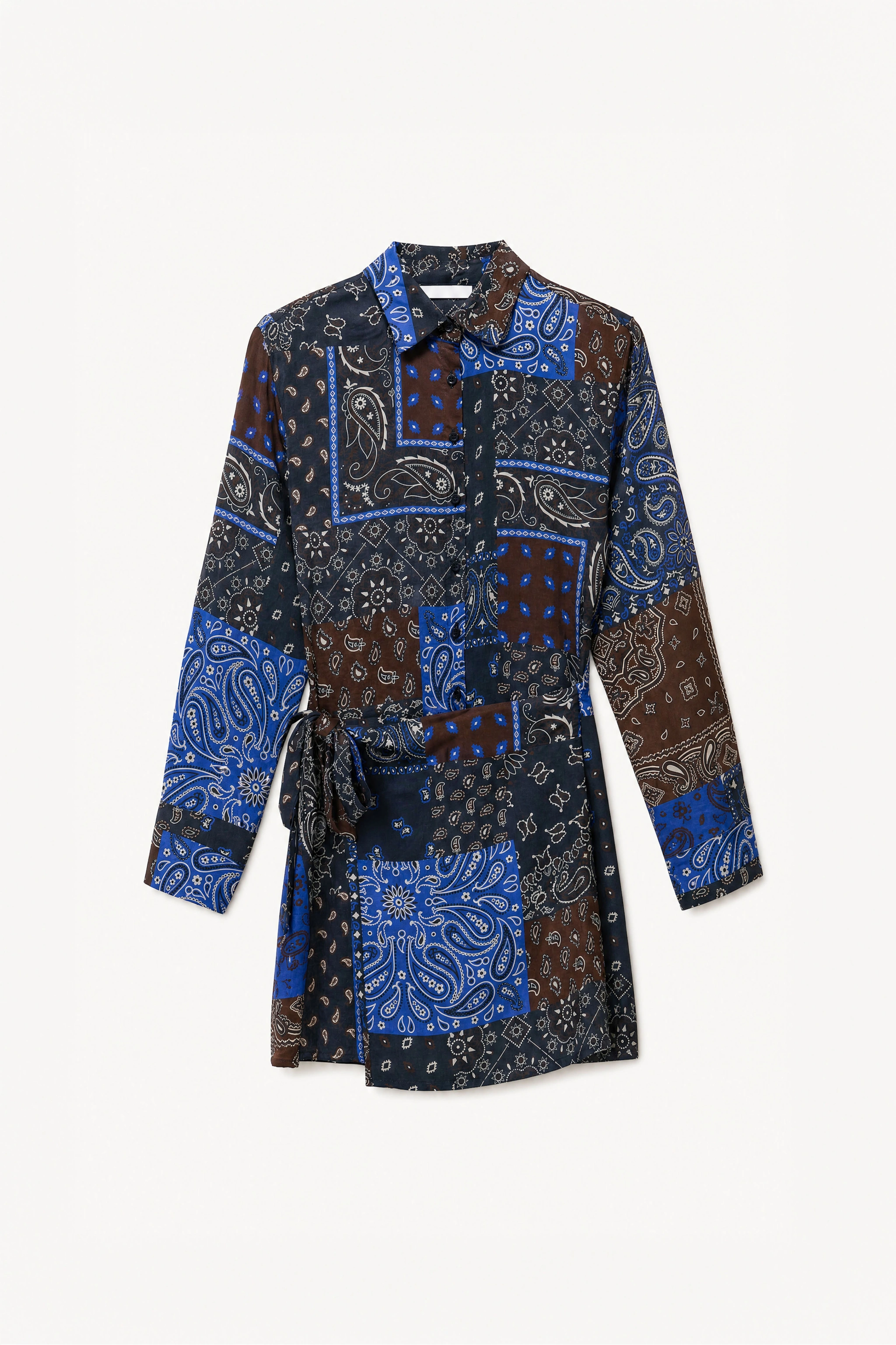 Paisley Shirt Mini Dress