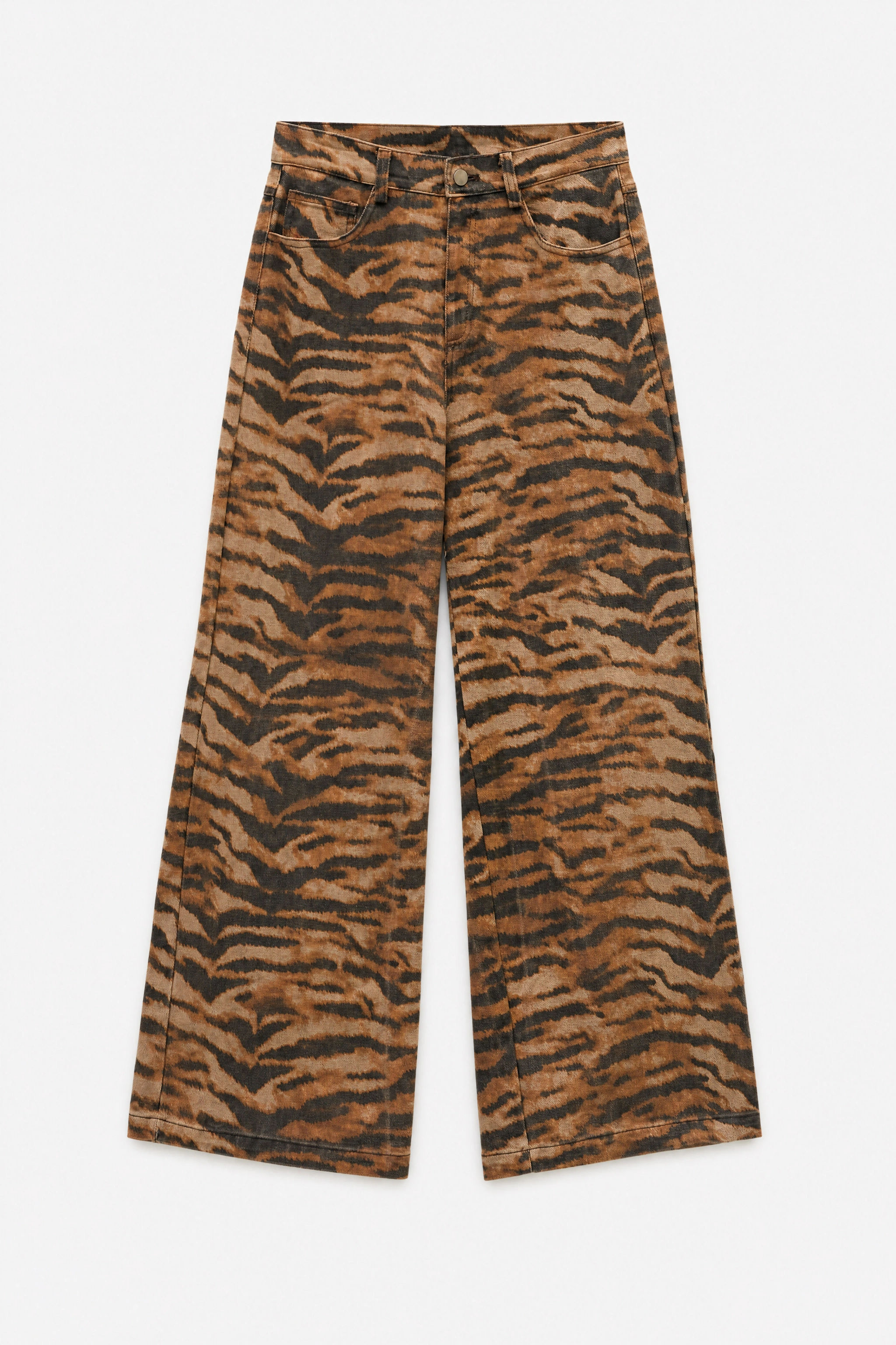 High‑Waist Wide‑Leg Trousers