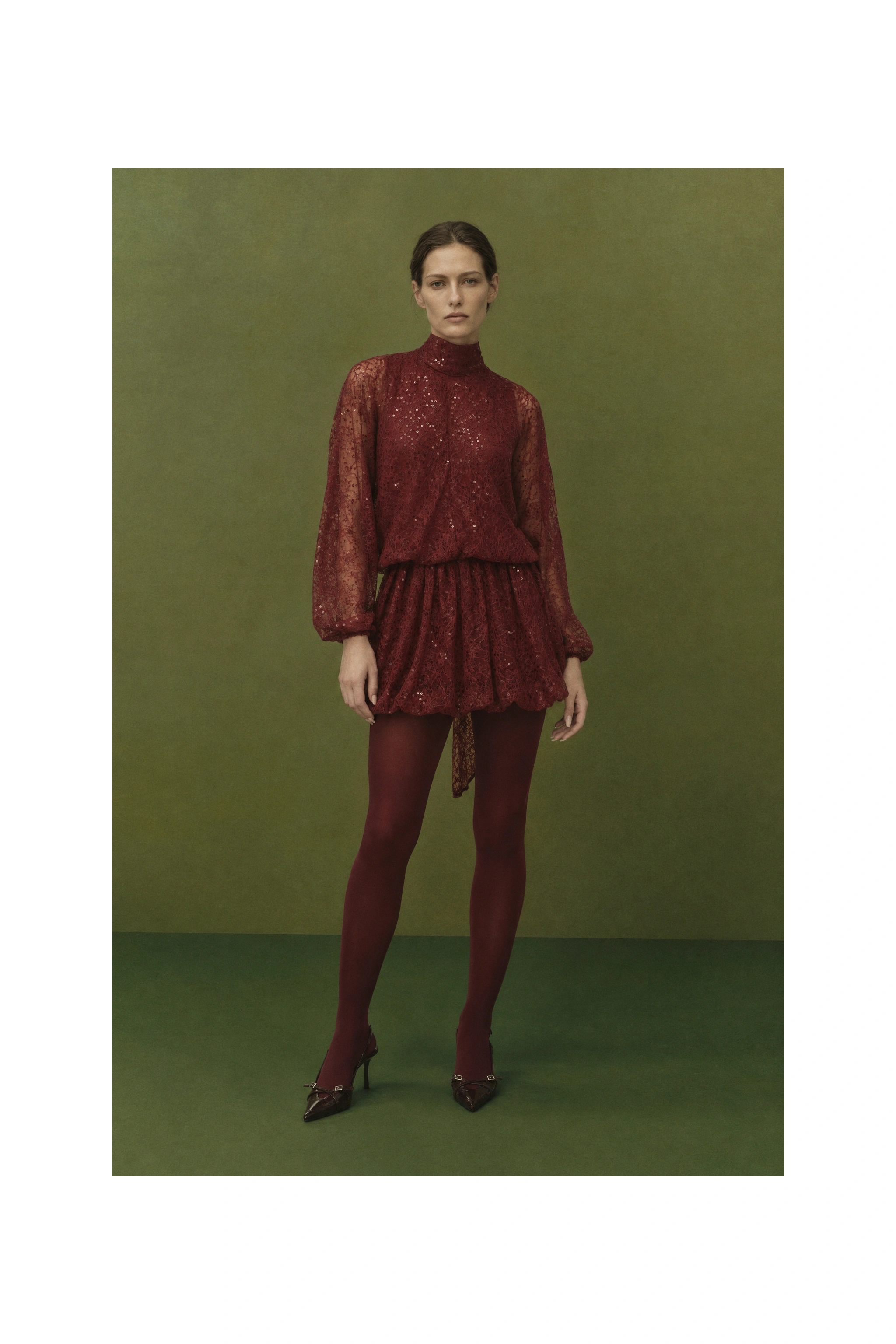 Bubble Lace Mini Dress
