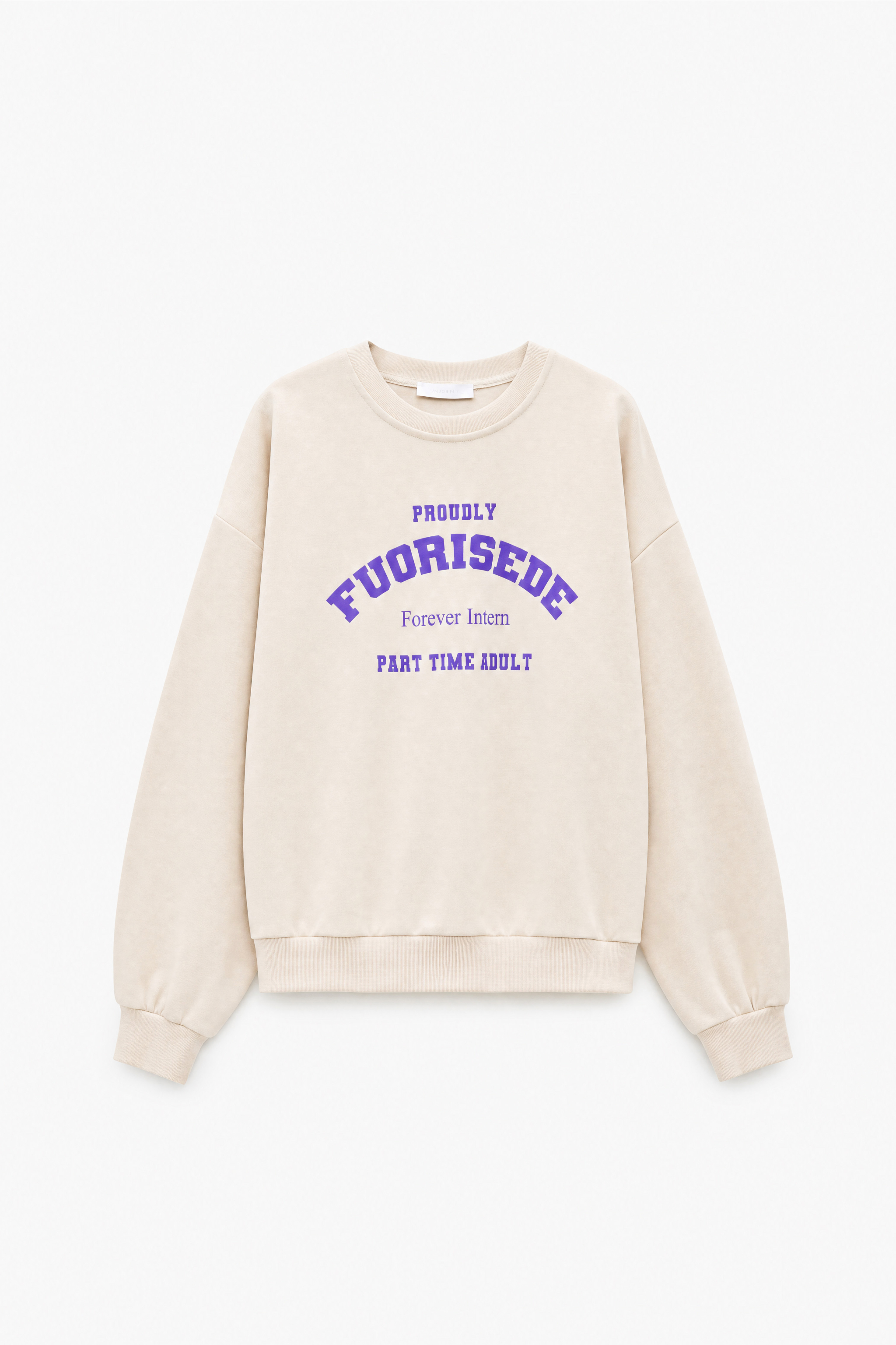 Oversized Sweatshirt with Gathered Detail