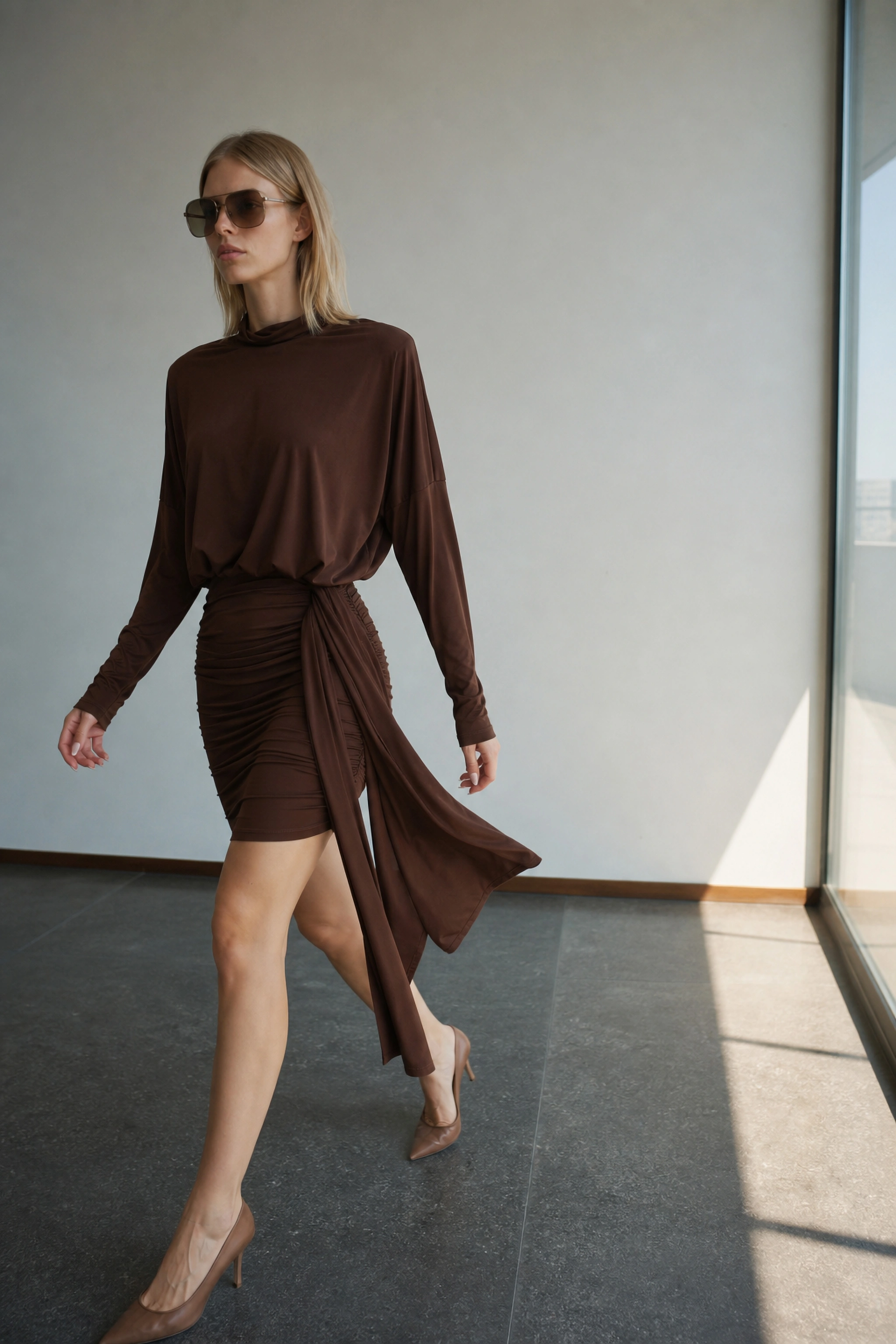 Turtleneck Mini Dress