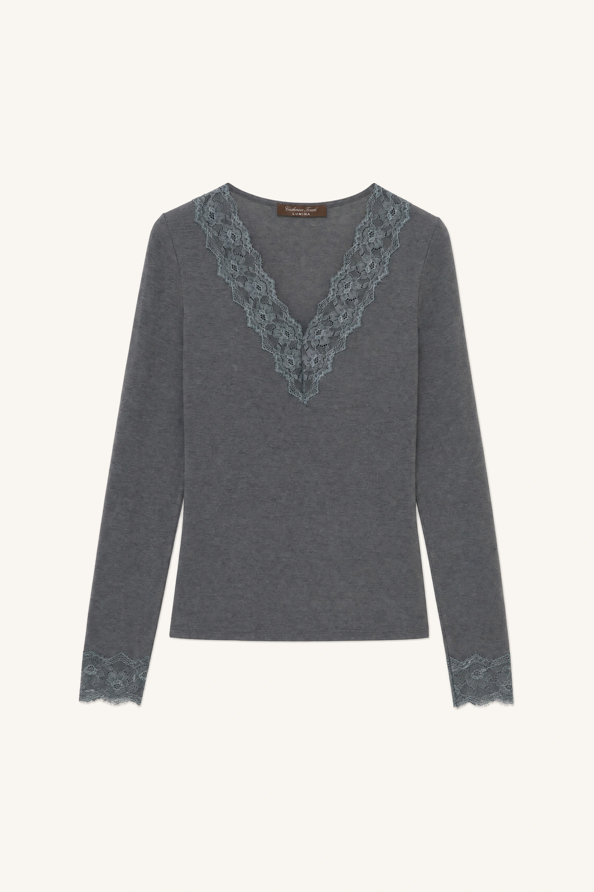 V-Neck Lace Top