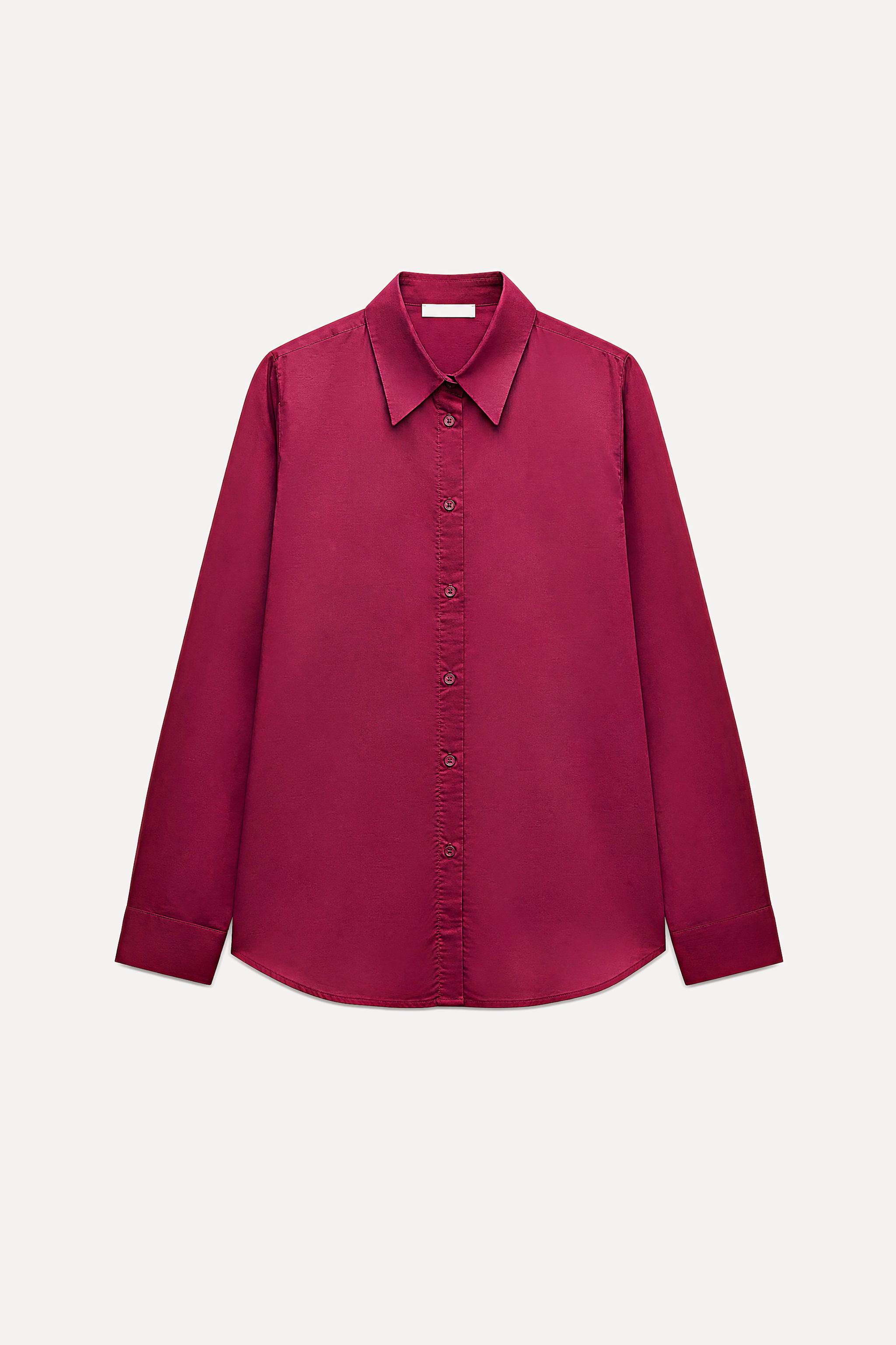 Satin-Effect Shirt with Collar