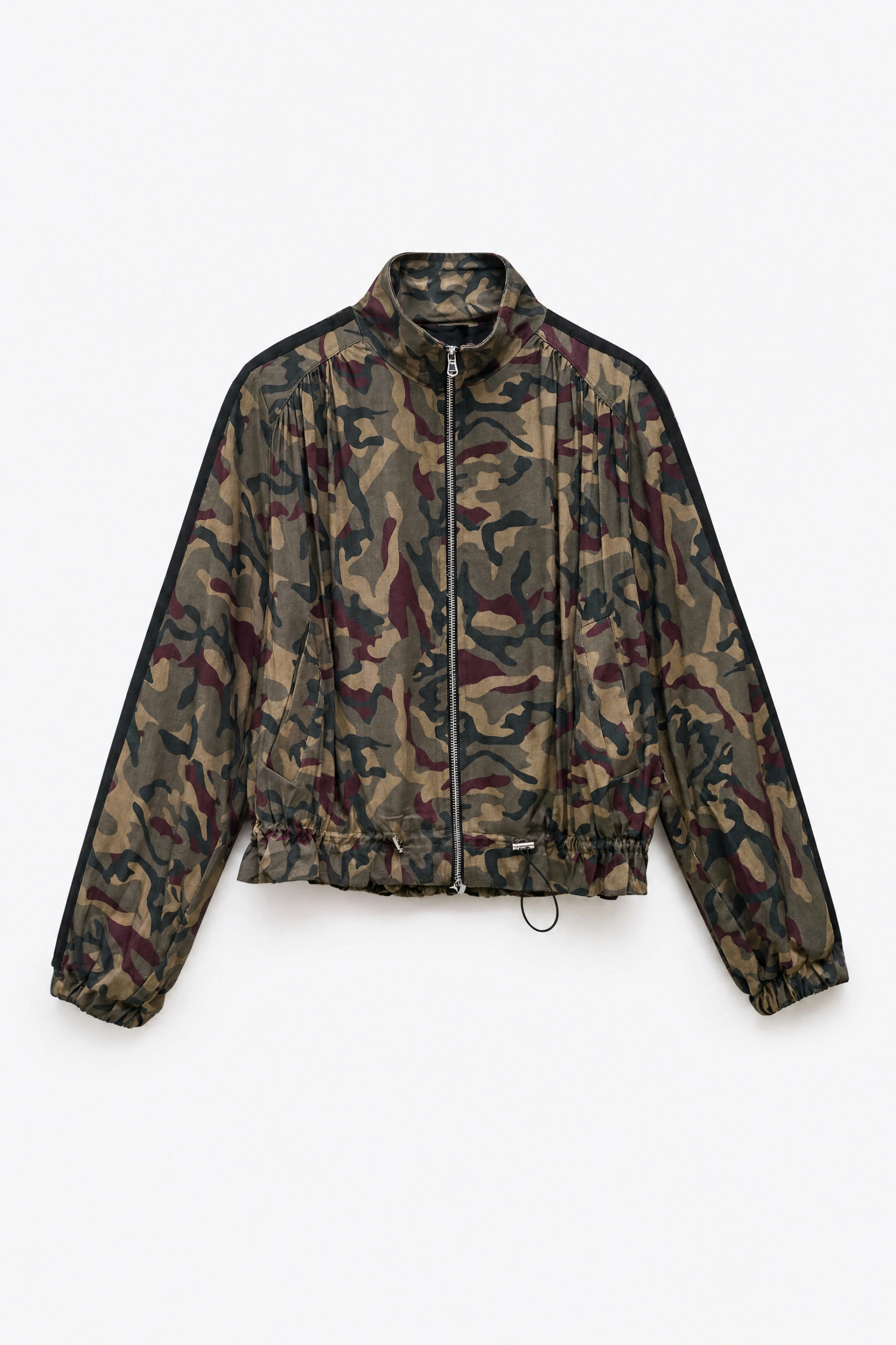 Drawstring Bomber Jacket