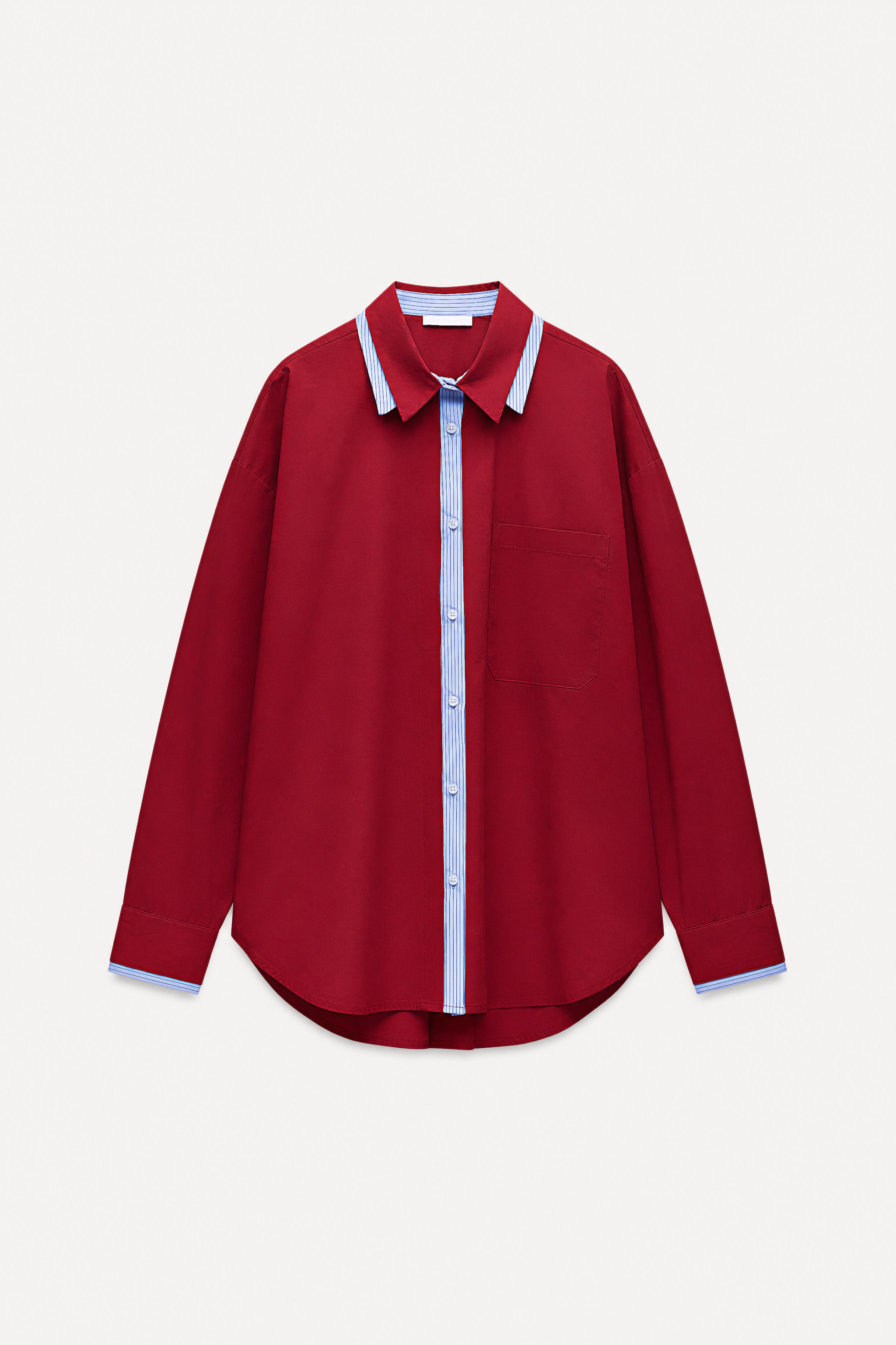 Oversized Shirt with Collar