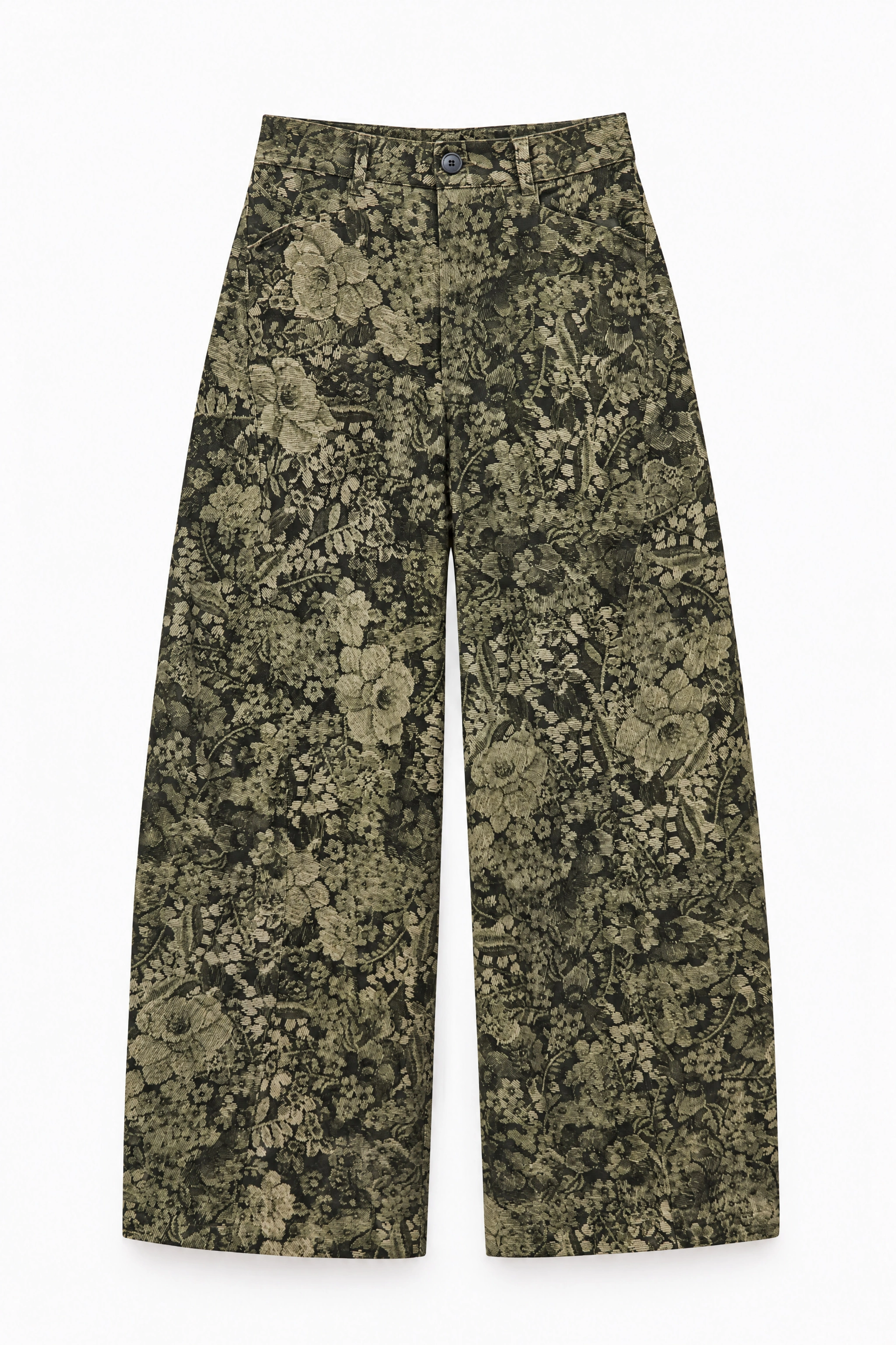 High-Waist Wide-Leg Trousers