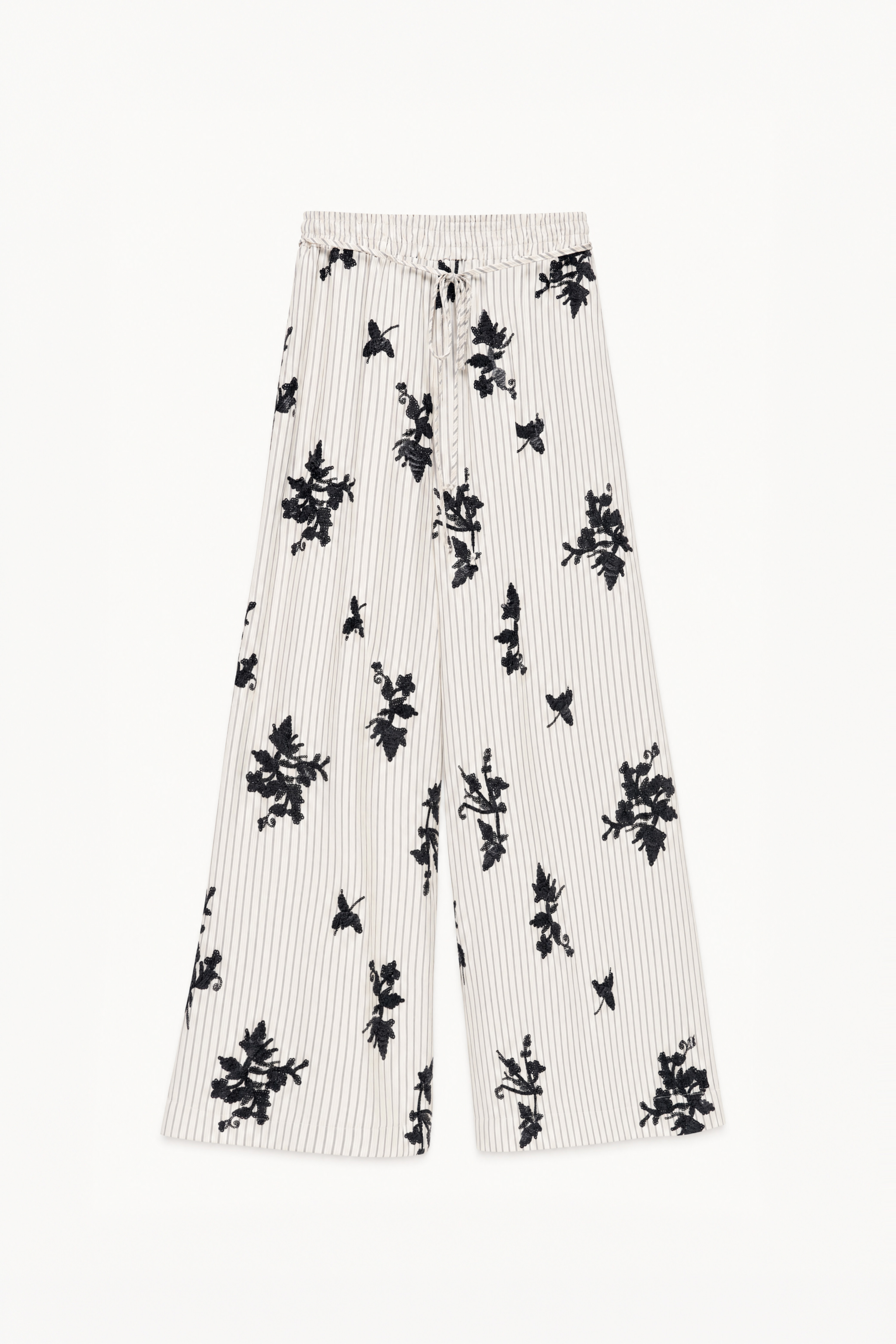 Wide‑Leg Drawstring Trousers