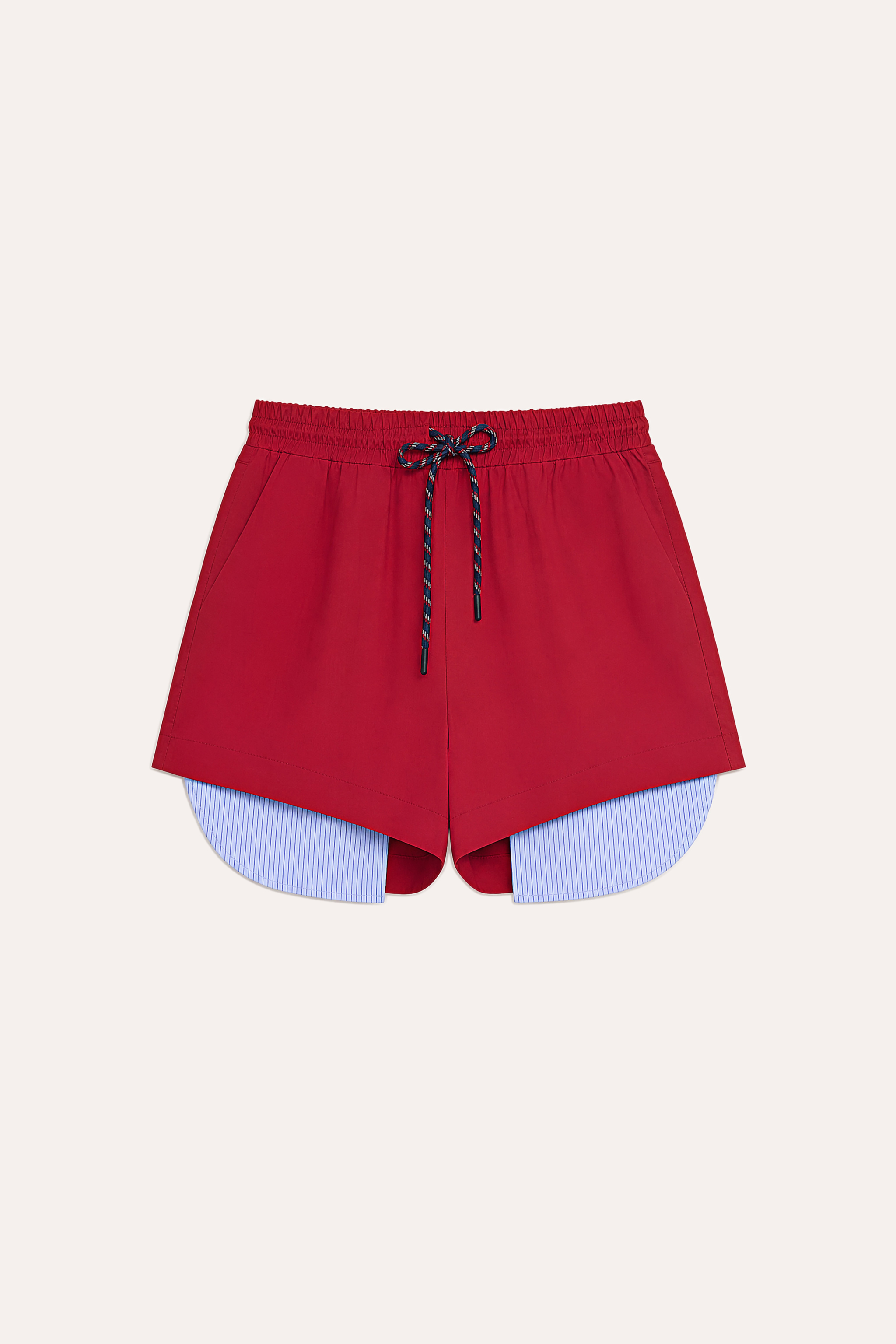 Elastic-Waist Drawstring Shorts