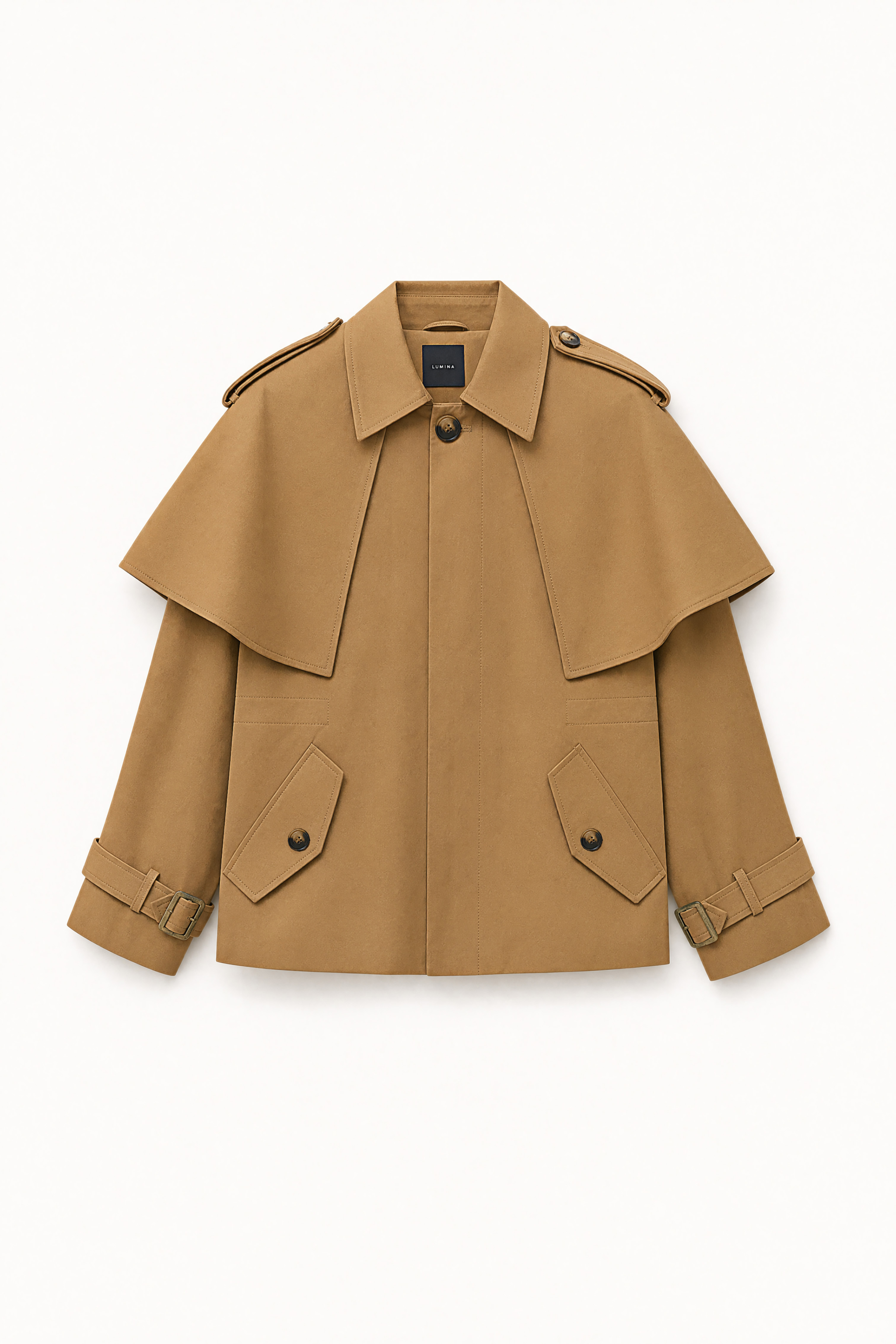 Oversize Coat with Cape Yoke