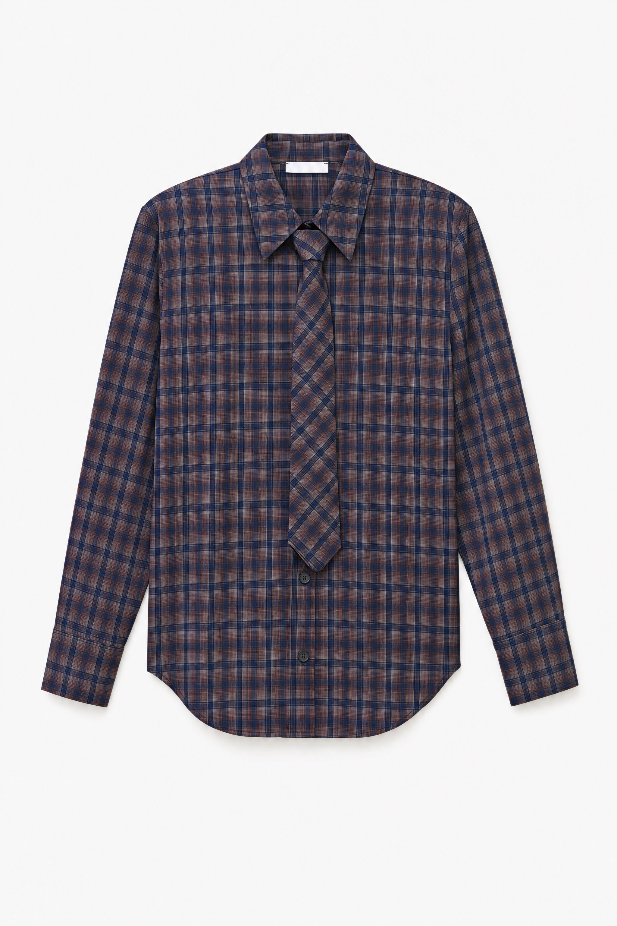 Checked Shirt with Tie