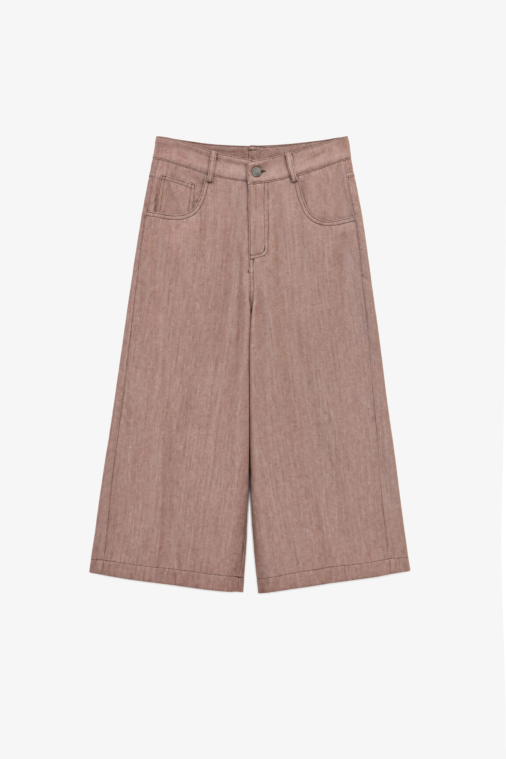High-Waist Bermuda Shorts