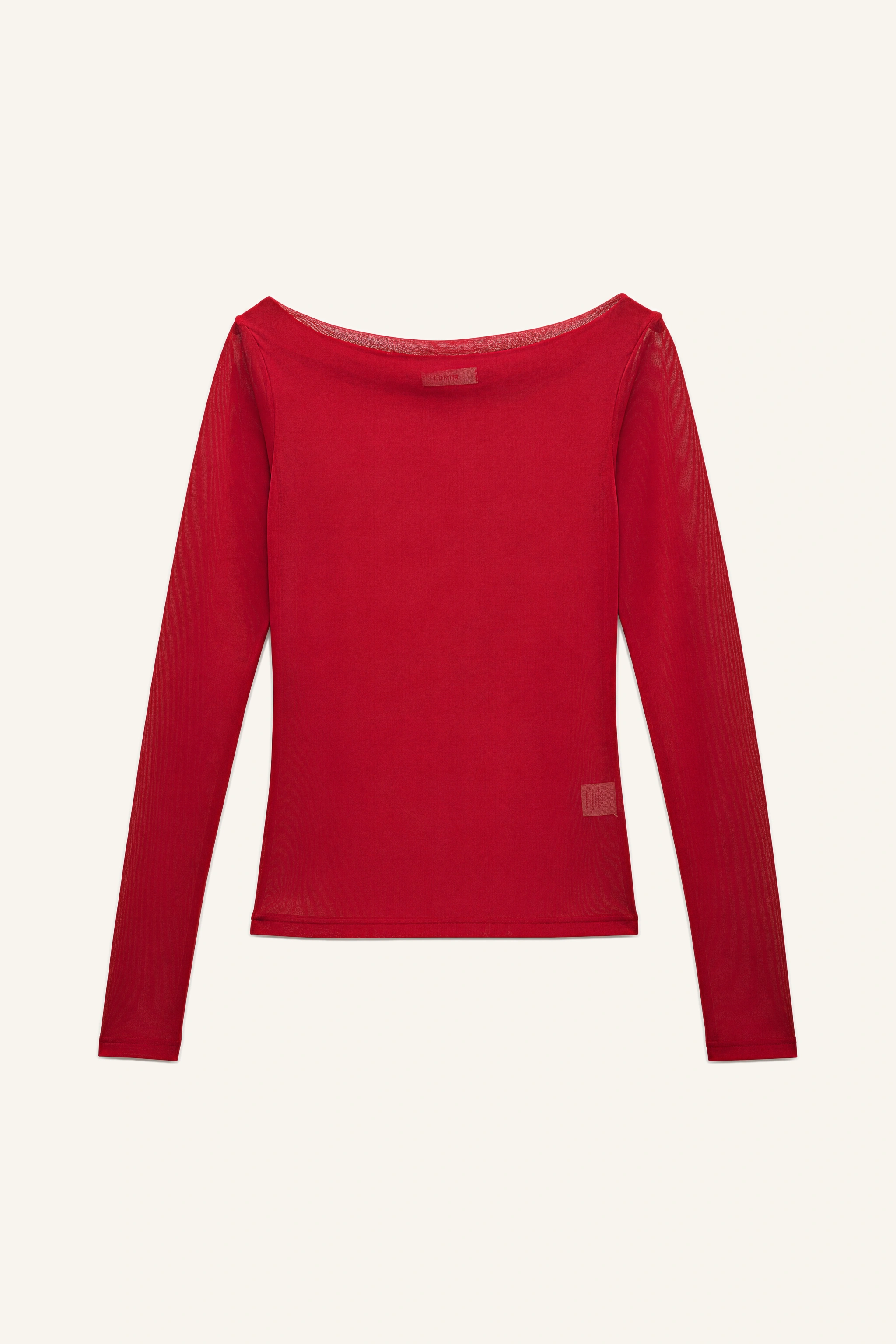Fitted Boat-Neck Top