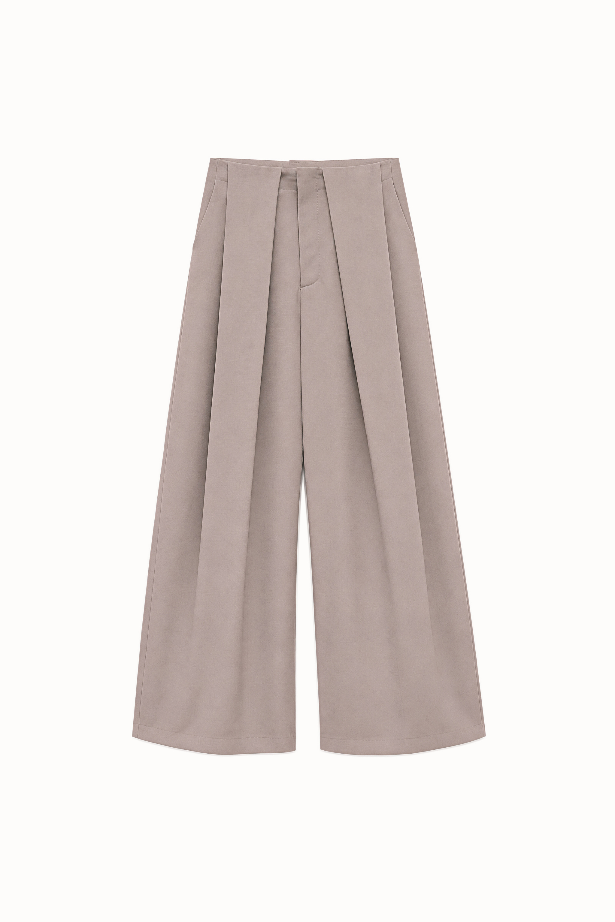 Wide Pleated Trousers