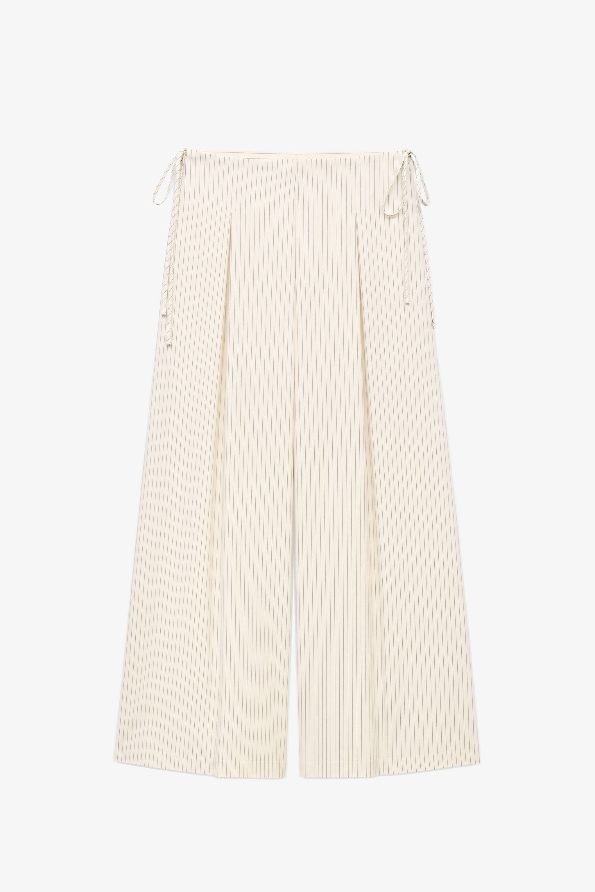 Wide-Leg Trousers with Pleats