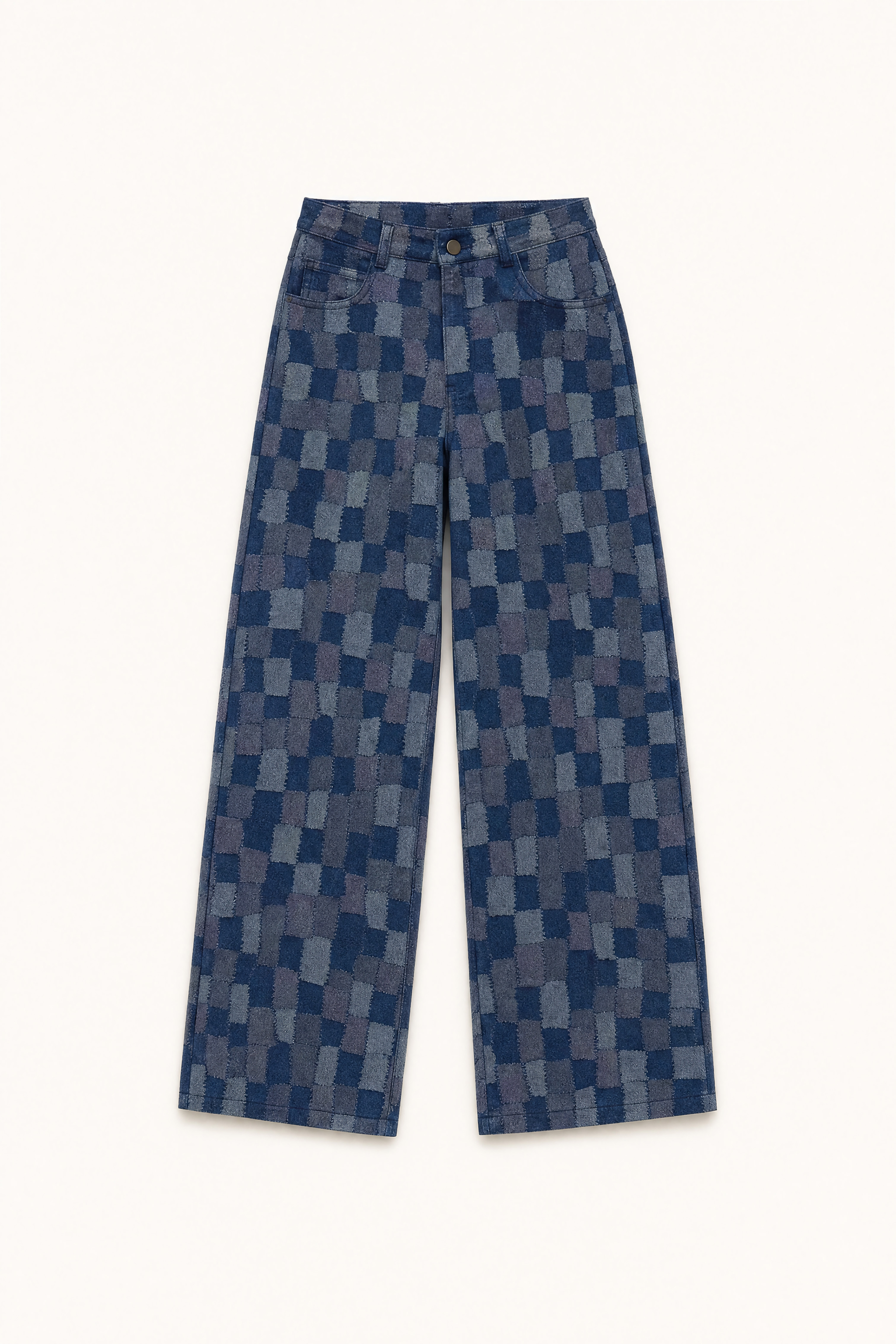 High-Waist Wide-Leg Trousers