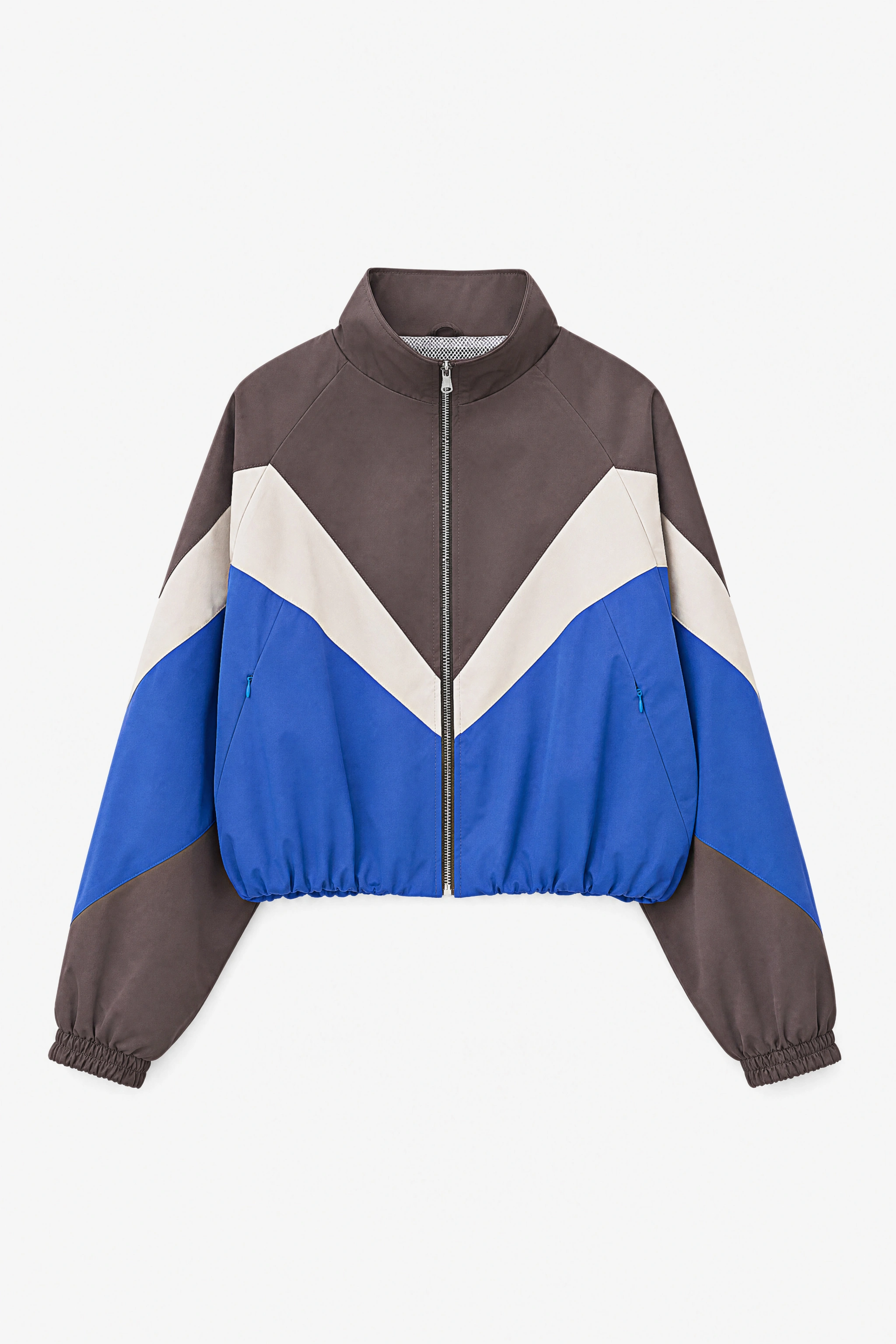 Oversize Color‑Block Jacket