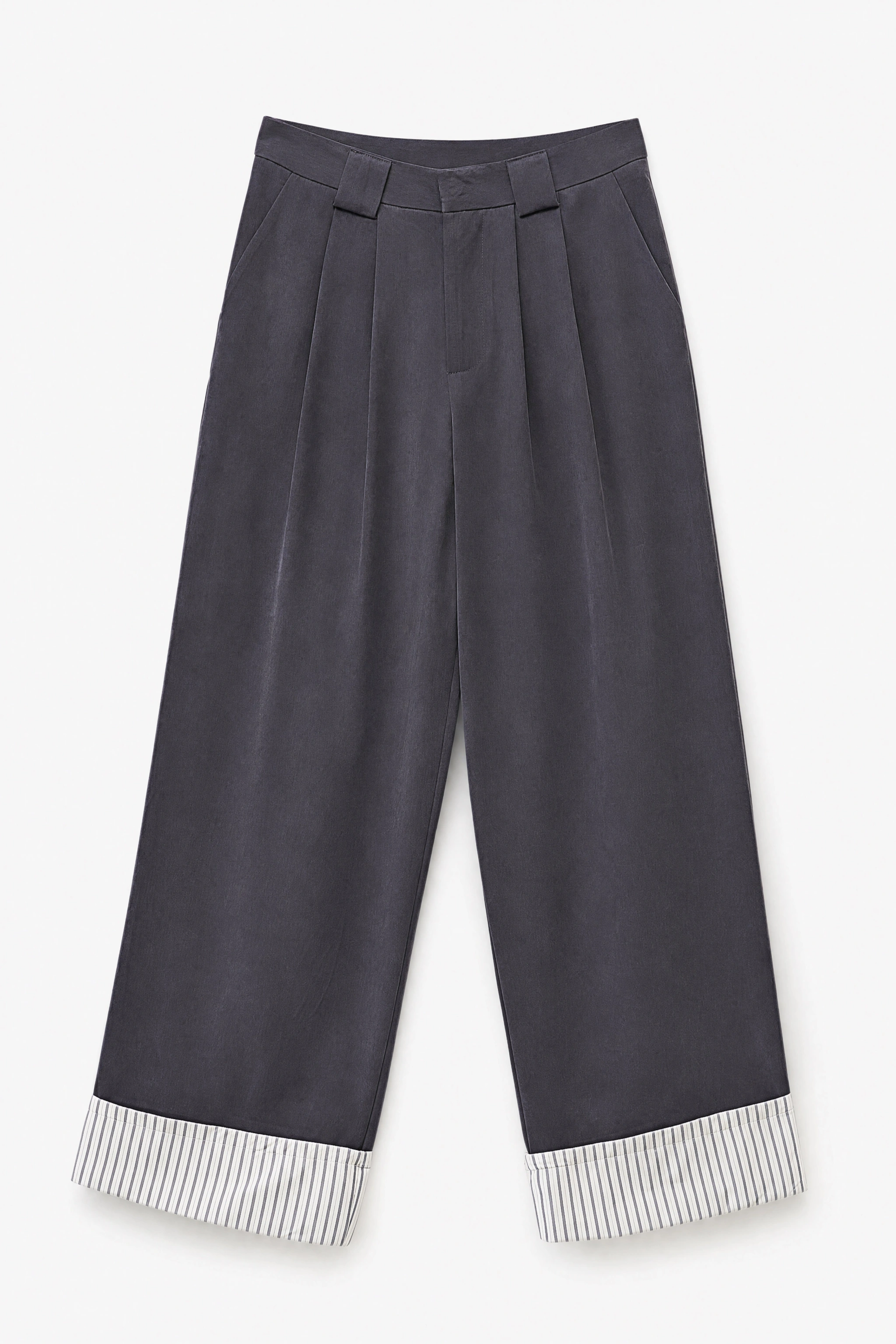 Wide Pleated Trousers