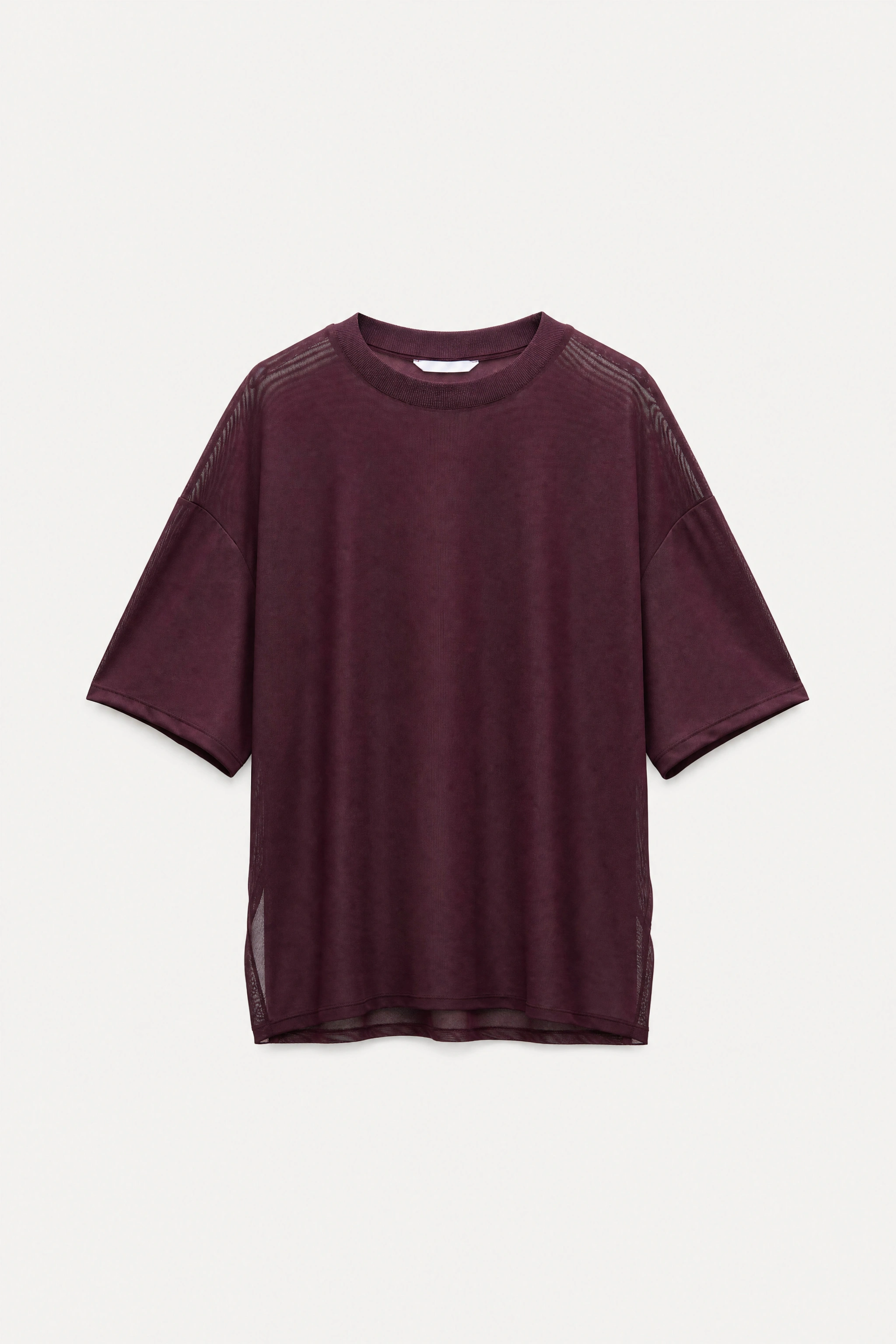 Oversized T‑shirt in Tulle
