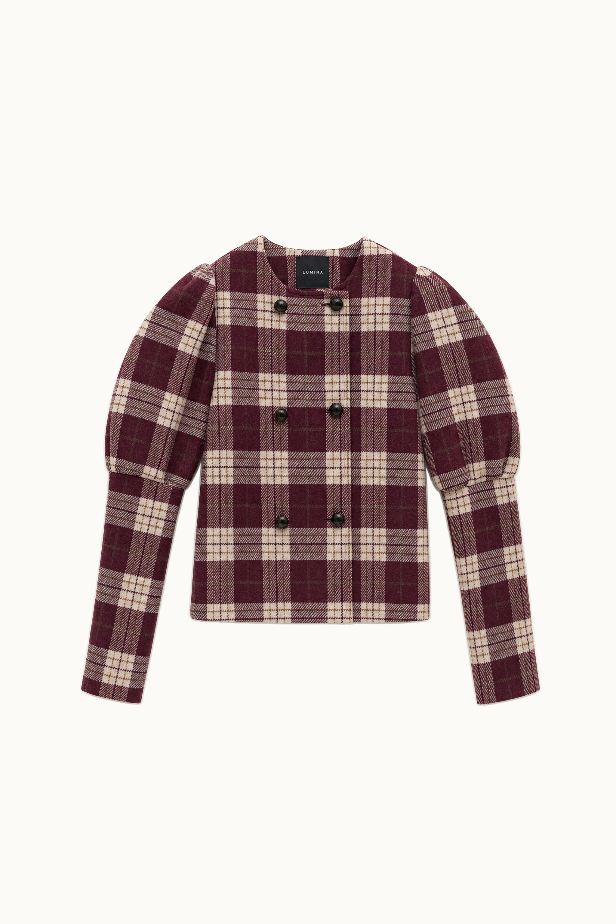 Short Jacket with Puff Sleeves