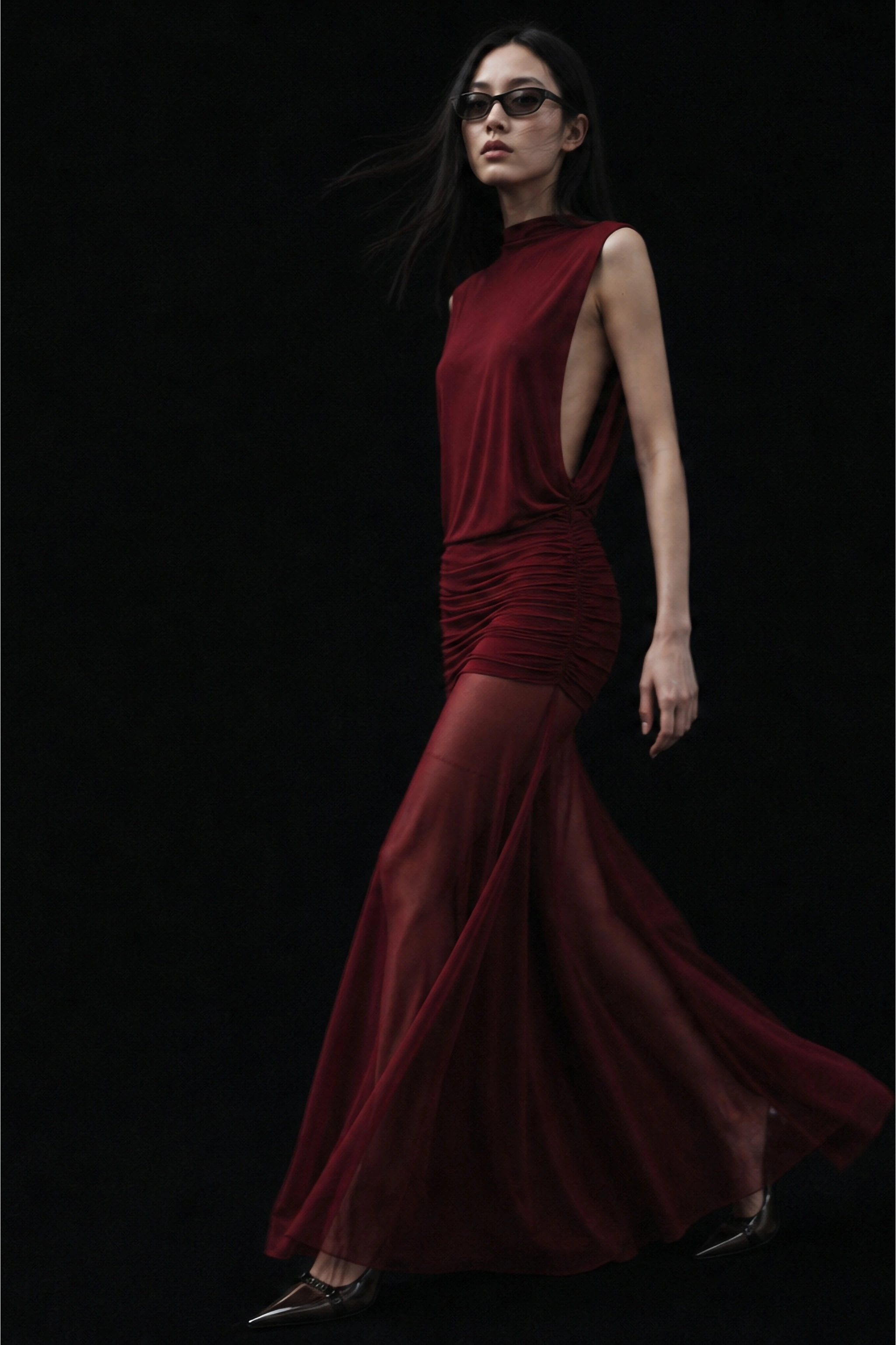 Maxi Dress with Ruching