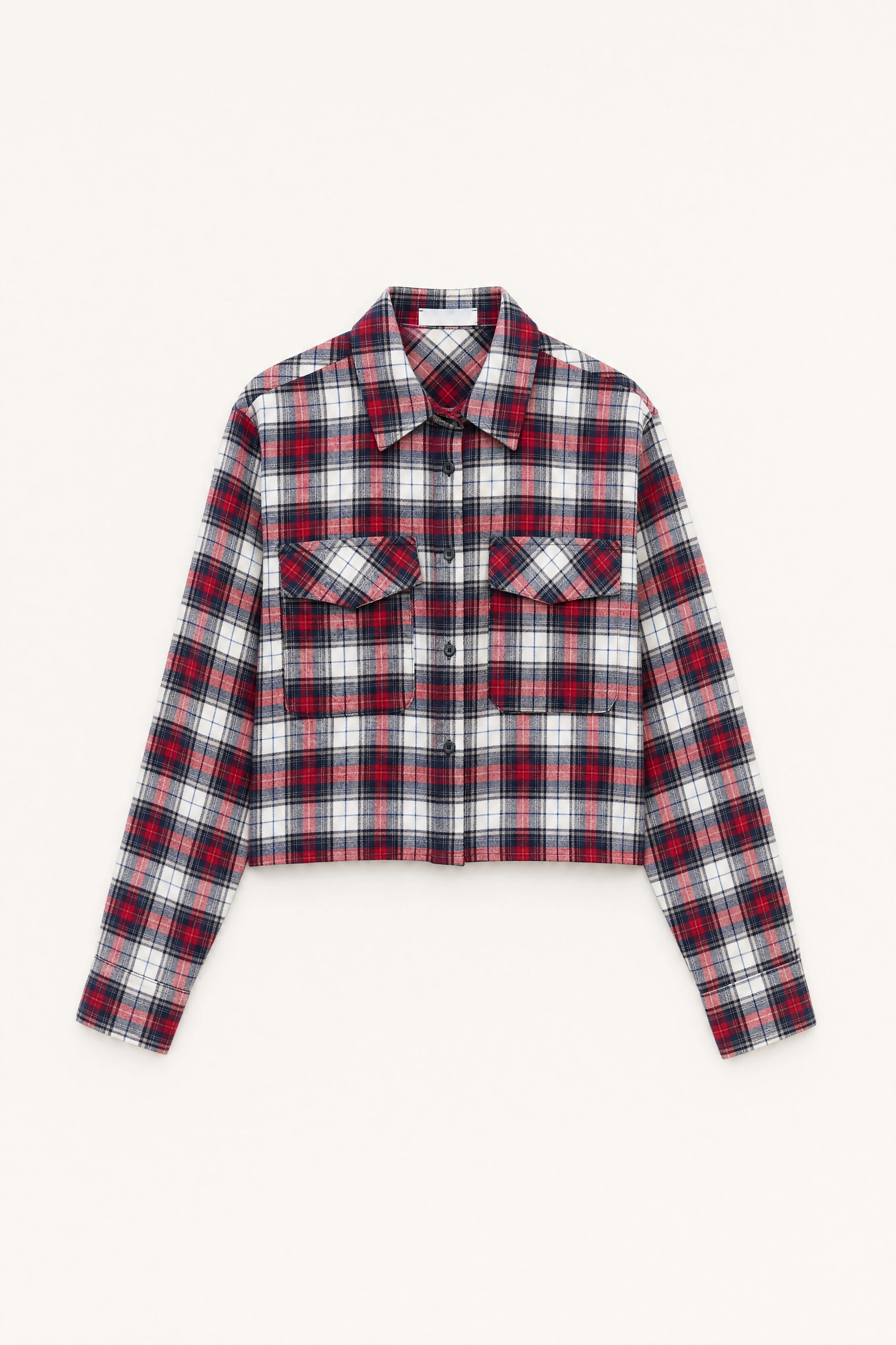Cropped Check Shirt