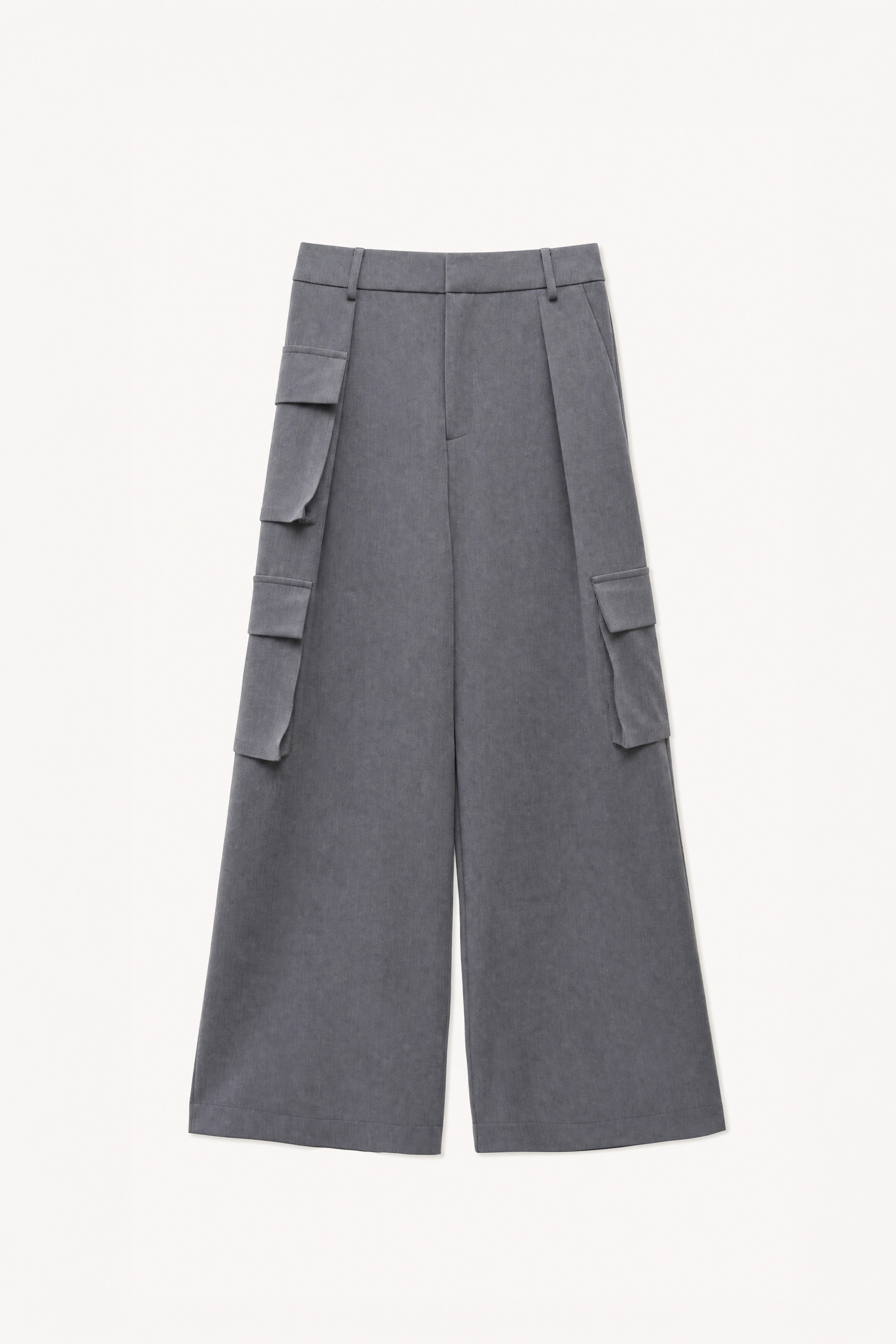 Wide‑Leg Cargo Trousers