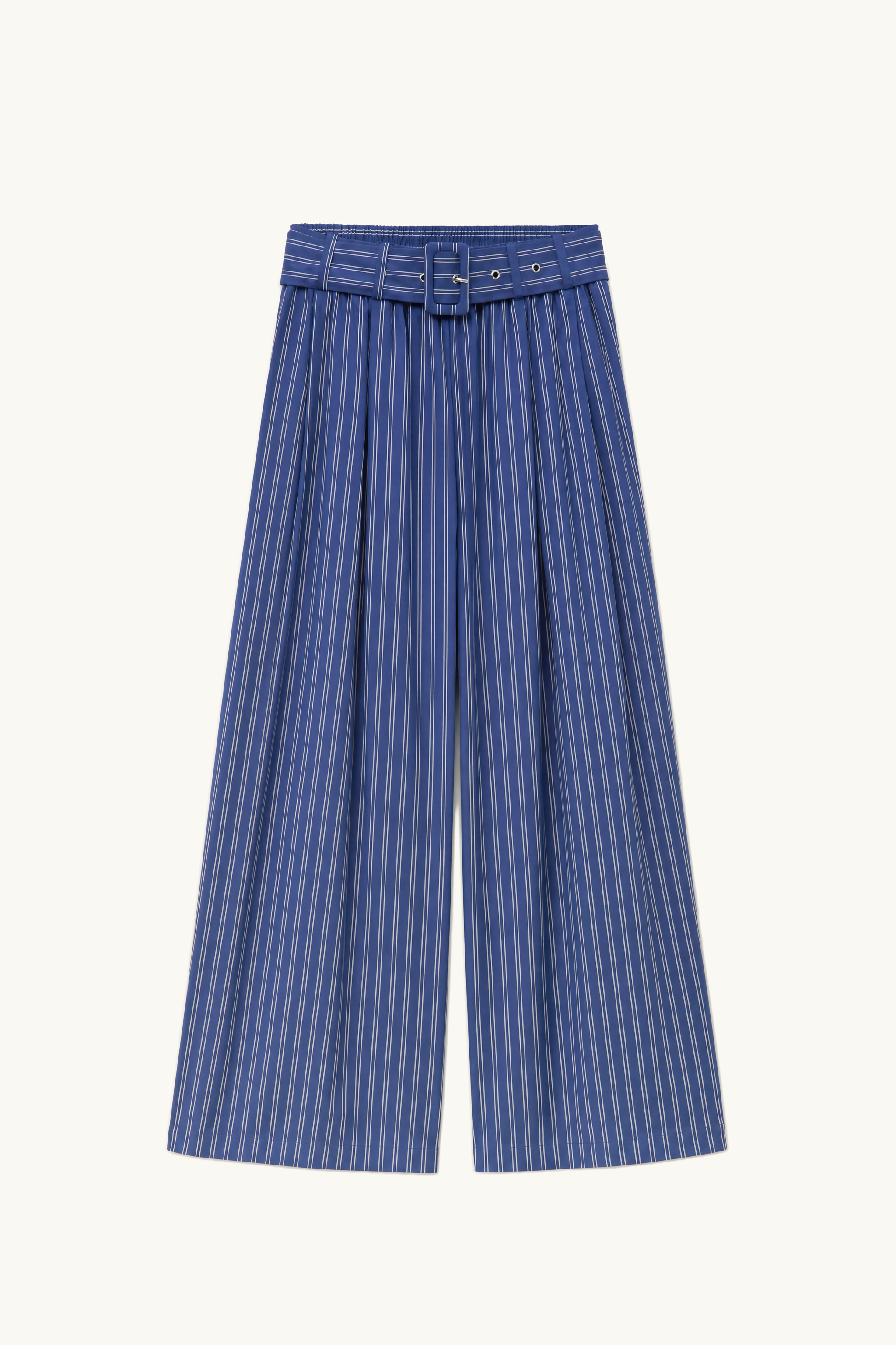 Wide Trousers with Belt