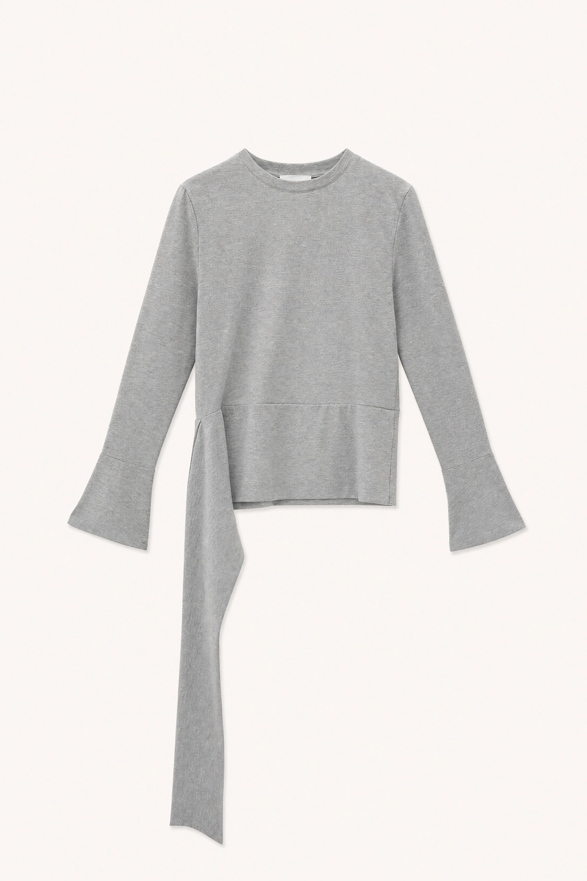 Cotton Sweater with Bell Sleeve