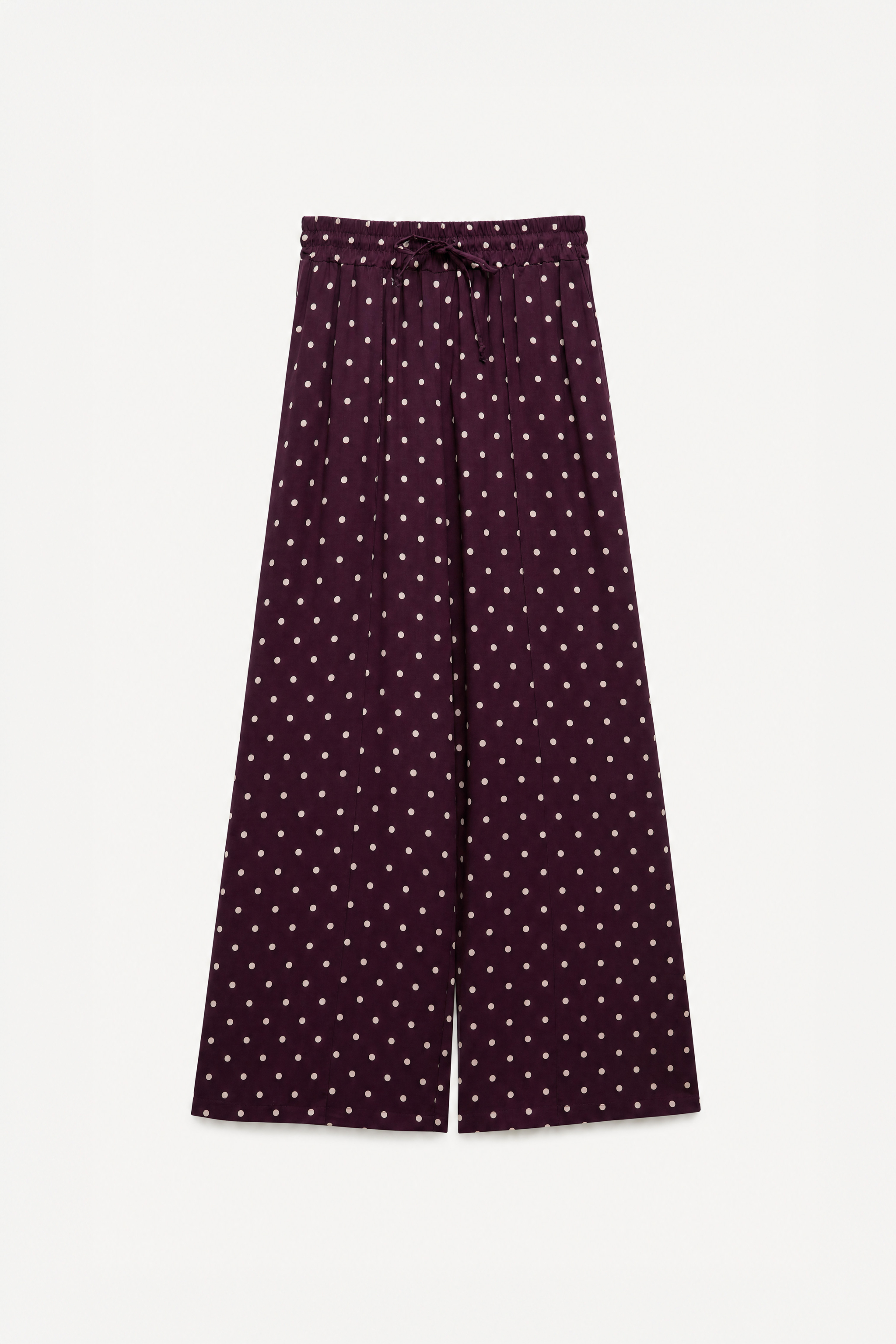 Wide Drawstring Satin Trousers