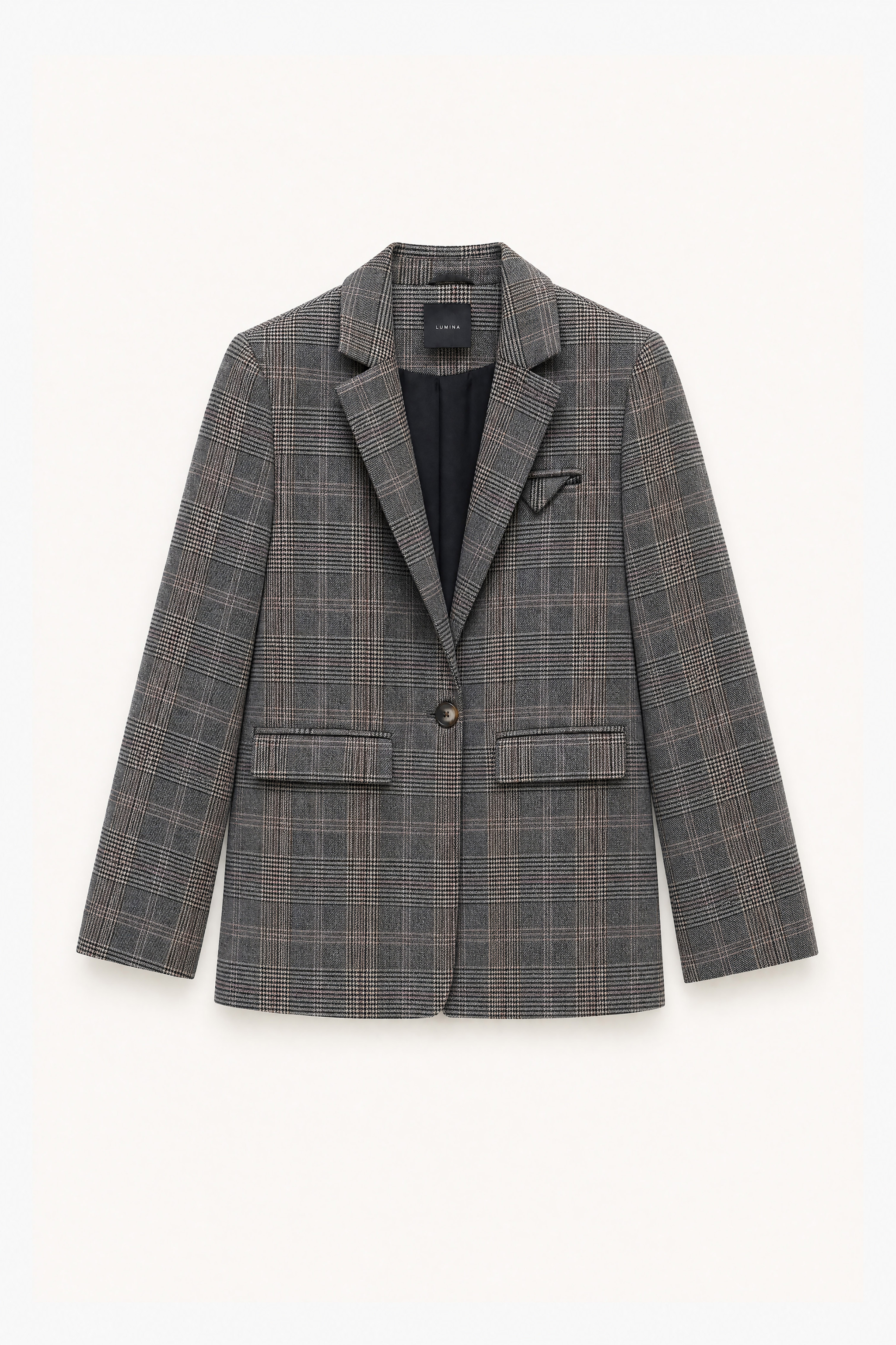 Checked Tailored Blazer